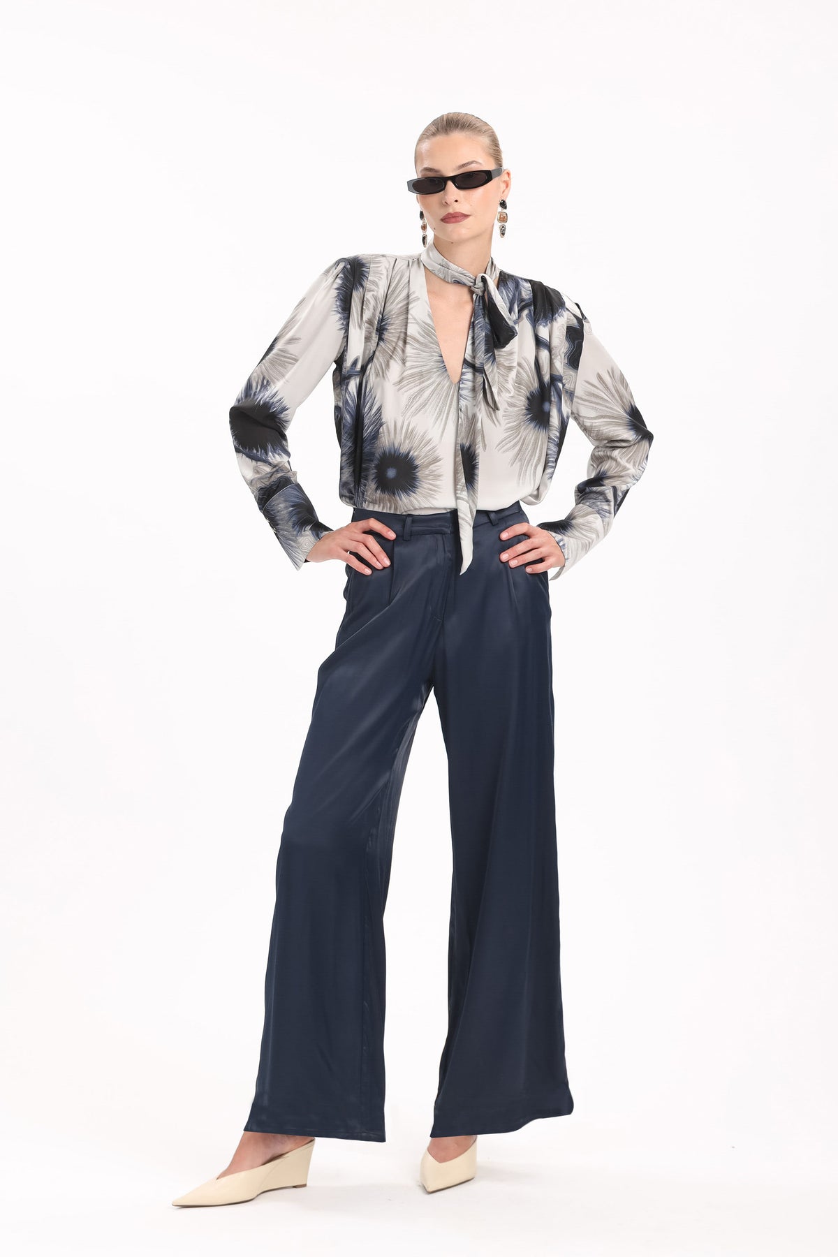 Satin Wide-Leg Pants - MYT Wearables Fall–Winter 2027