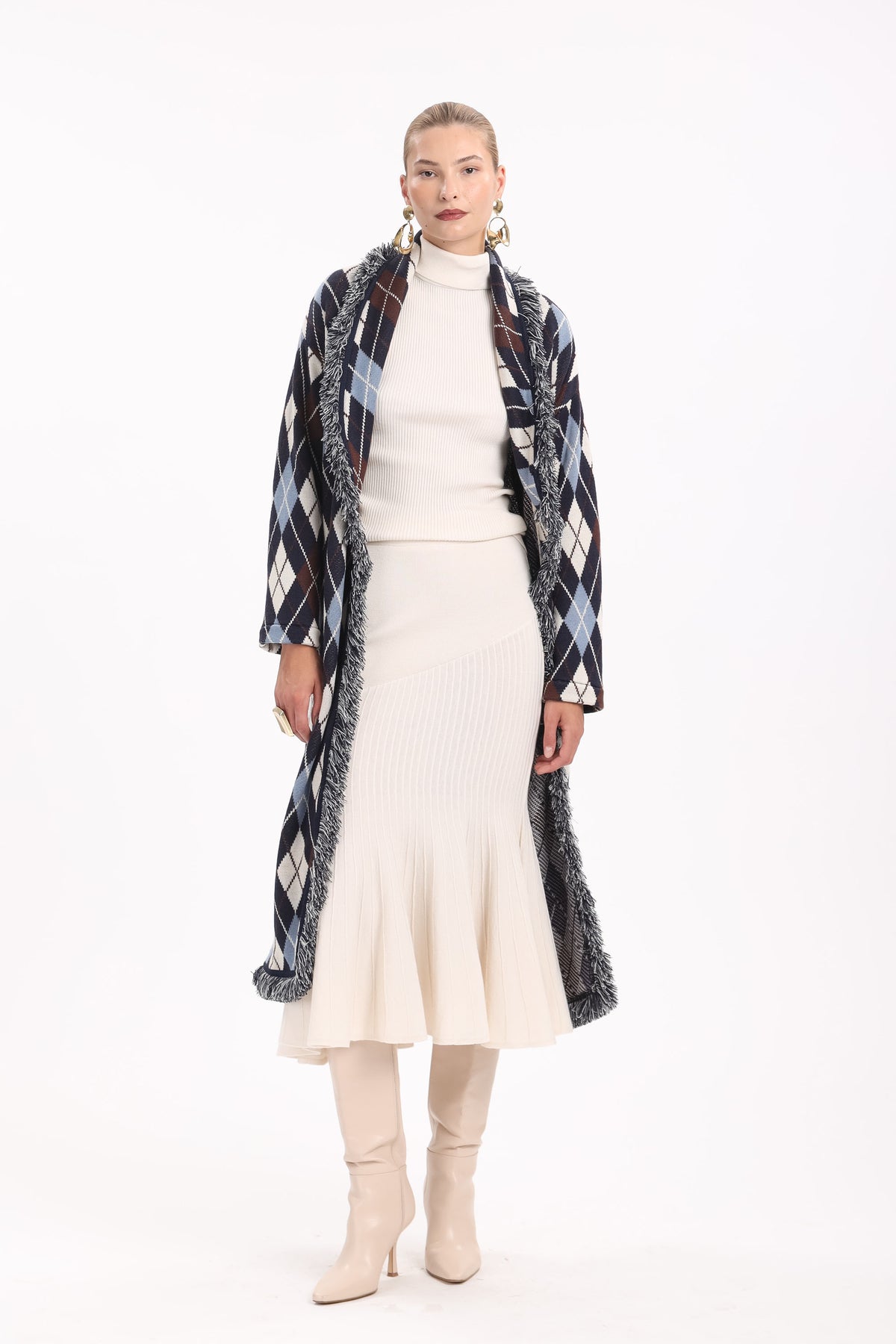 Argyle Long Cardigan - MYT Wearables Fall–Winter 2027