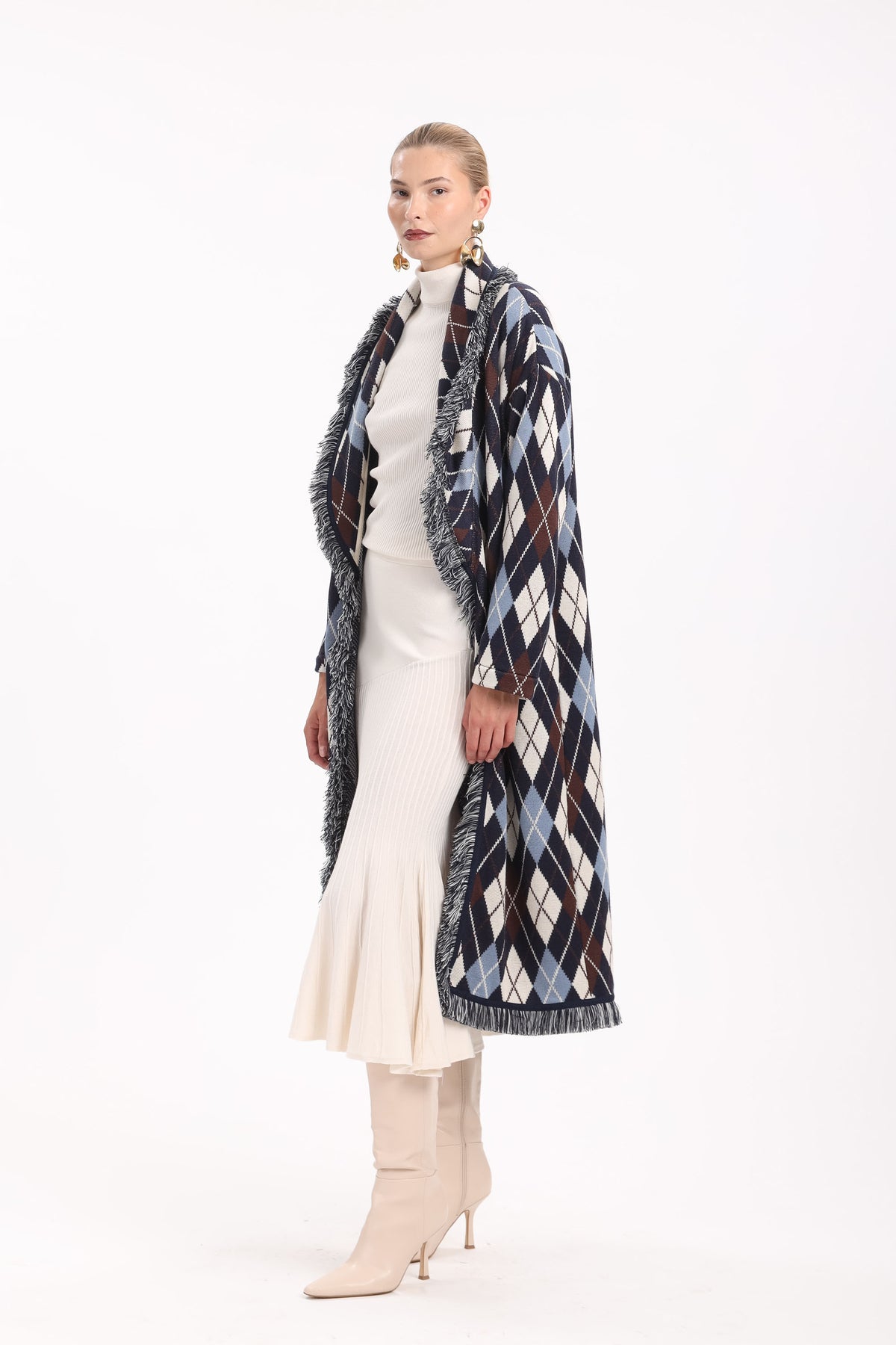 Argyle Long Cardigan - MYT Wearables Fall–Winter 2027