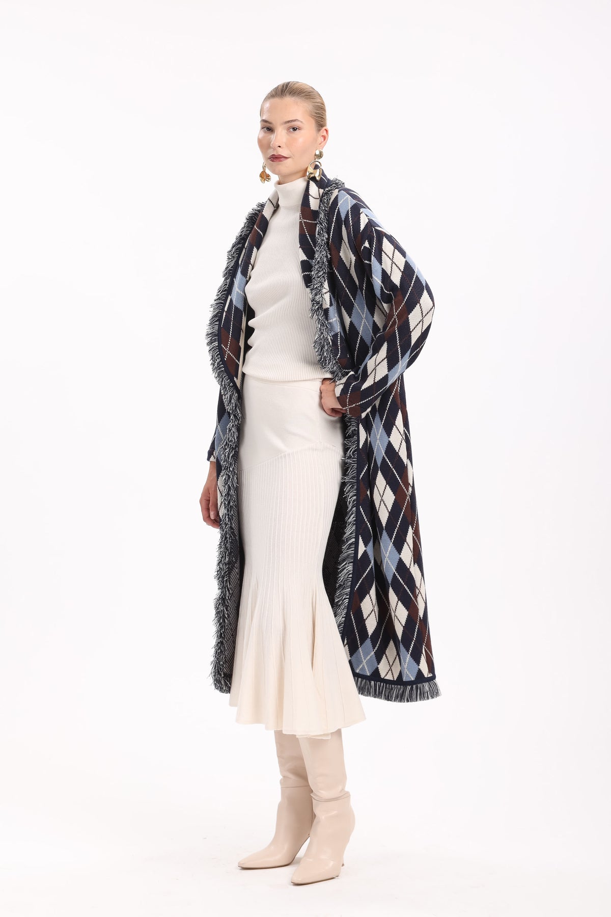 Argyle Long Cardigan - MYT Wearables Fall–Winter 2027