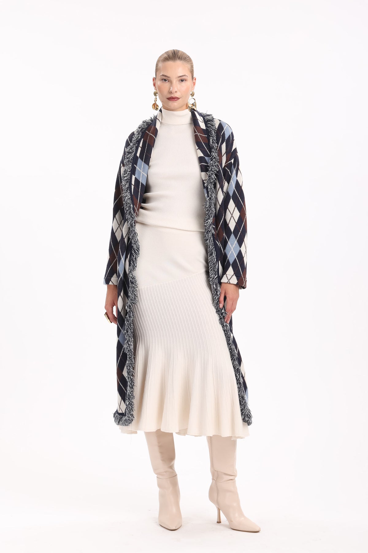 Argyle Long Cardigan - MYT Wearables Fall–Winter 2027