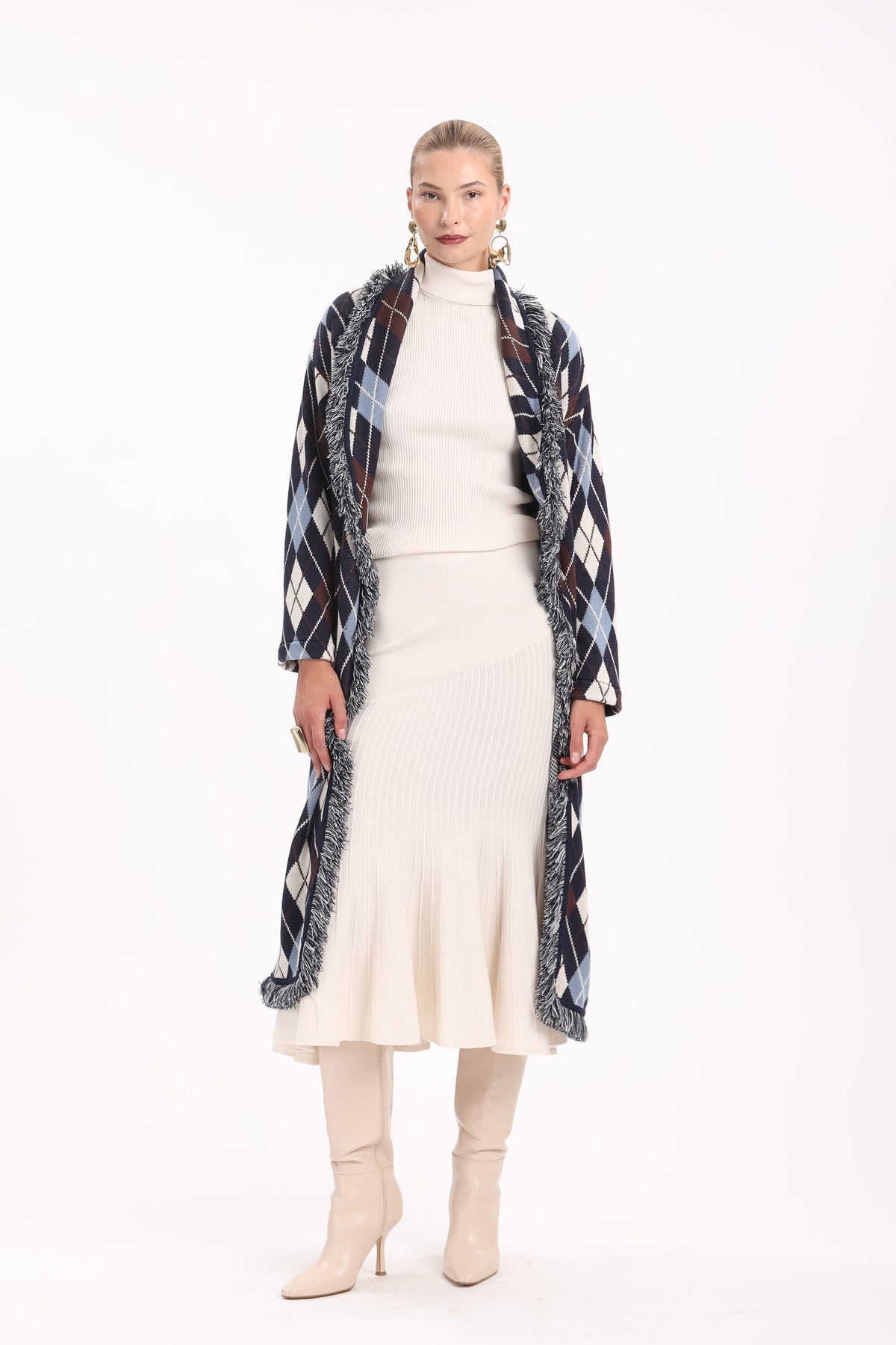 Argyle Long Cardigan - MYT Wearables Fall–Winter 2027
