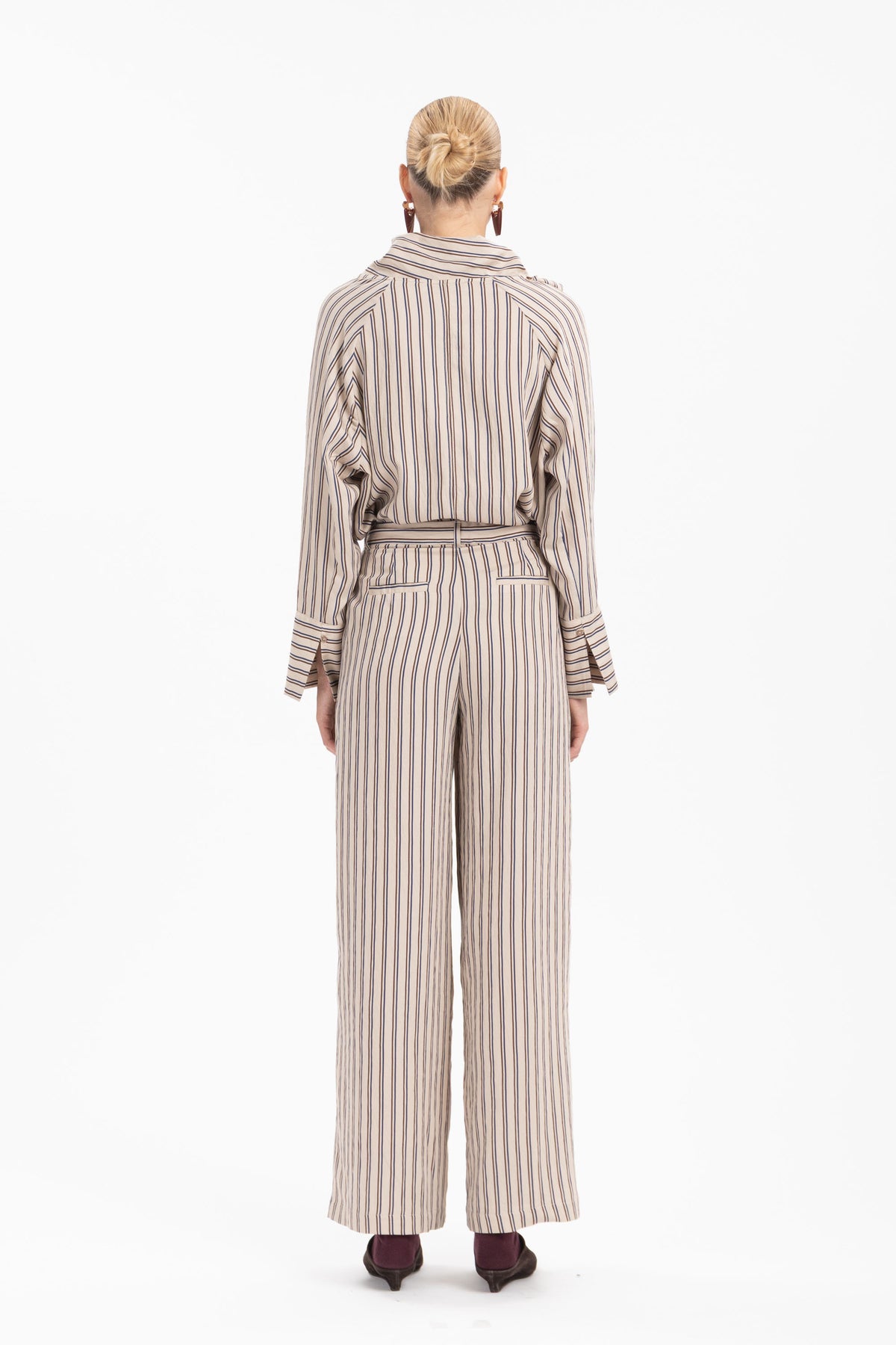 Pinstripe Relaxed Pants - MYT Wearables Fall–Winter 2027