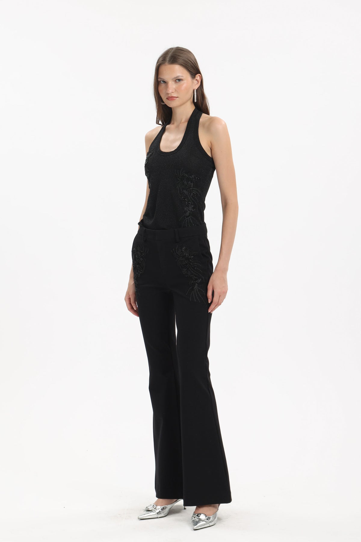 Beaded Flared Pants - MYT Wearables Fall–Winter 2027