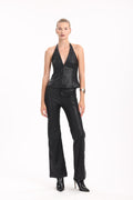 Leather Flared Pants - MYT Wearables Fall–Winter 2027