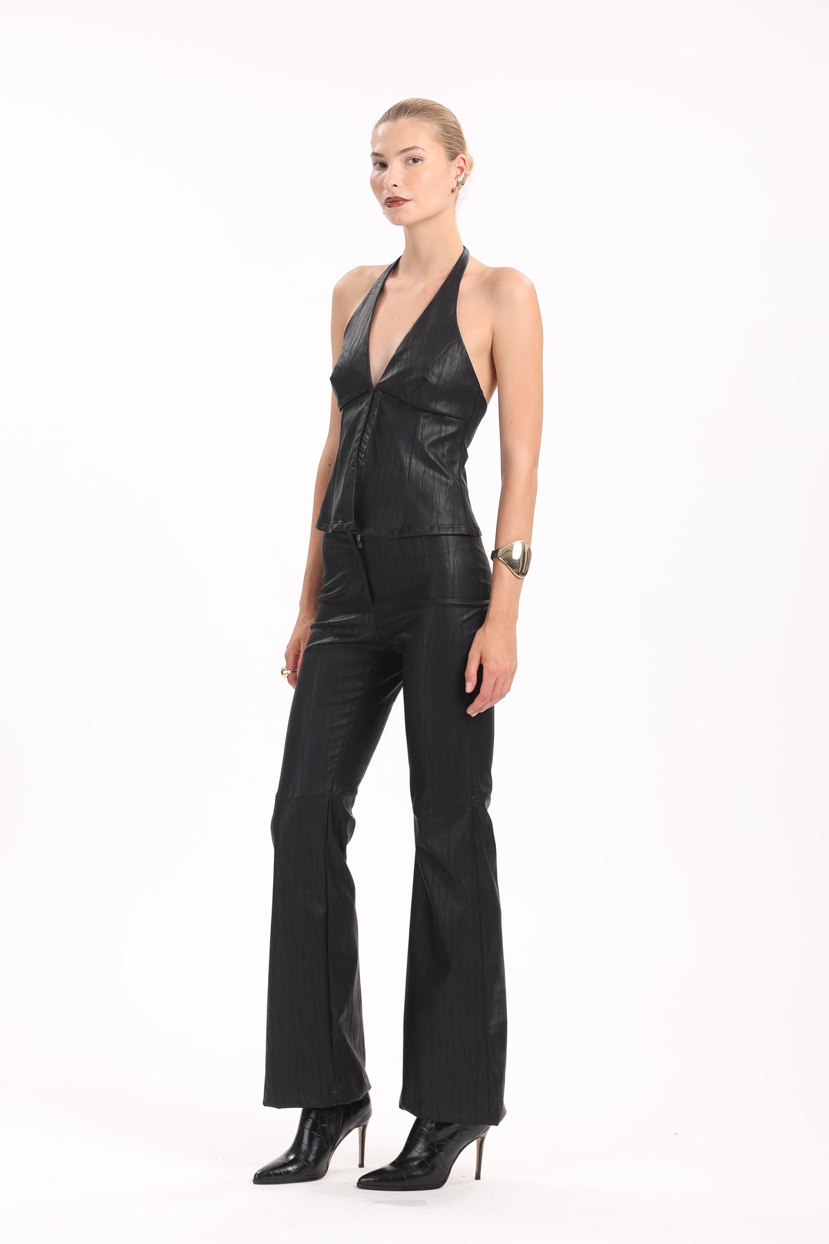 Leather Flared Pants - MYT Wearables Fall–Winter 2027