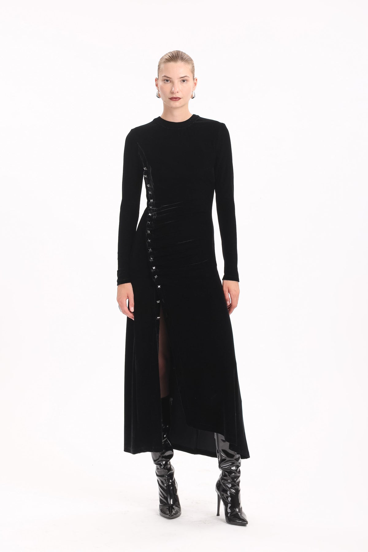 Velvet Button Maxi - MYT Wearables Fall–Winter 2027