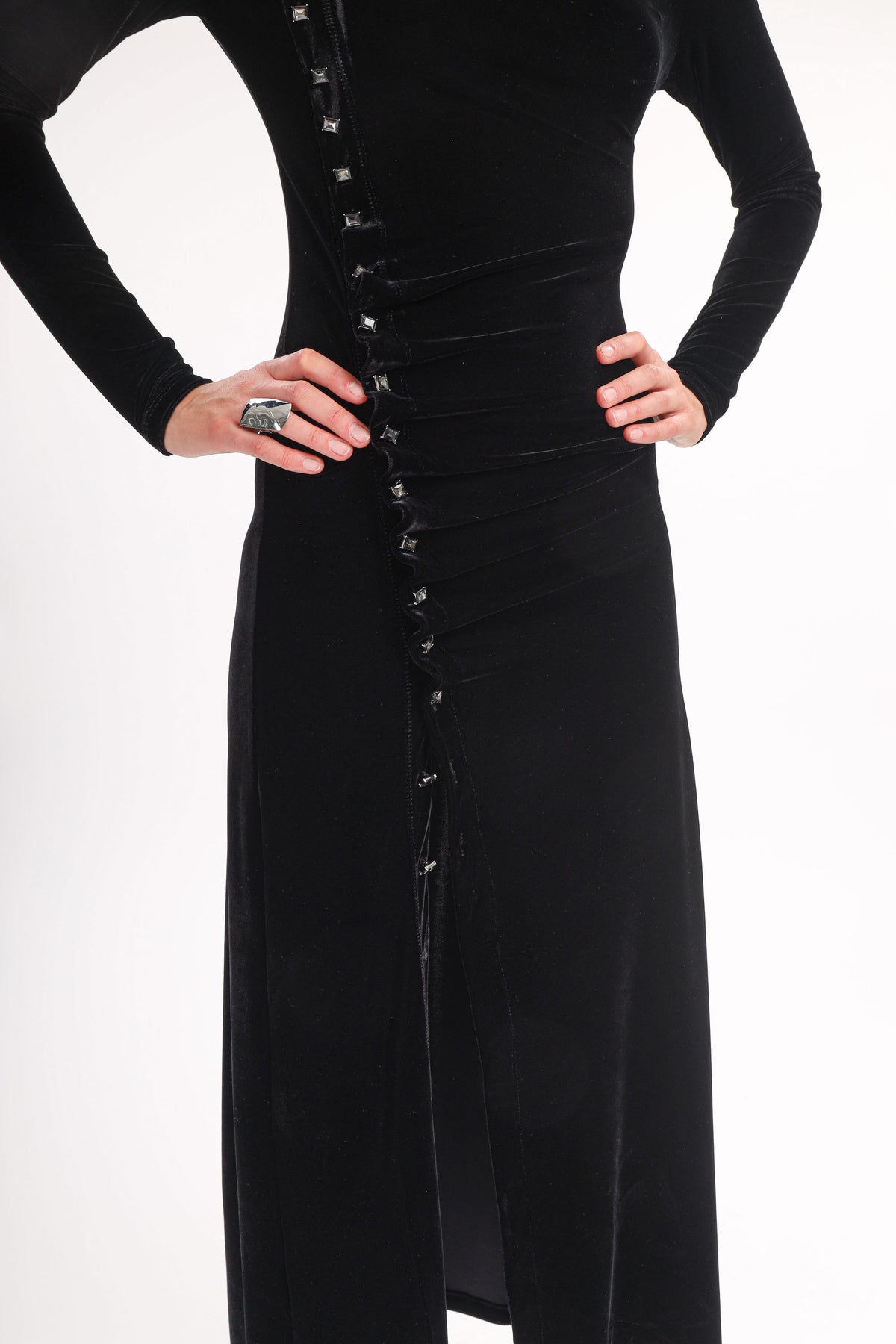 Velvet Button Maxi - MYT Wearables Fall–Winter 2027