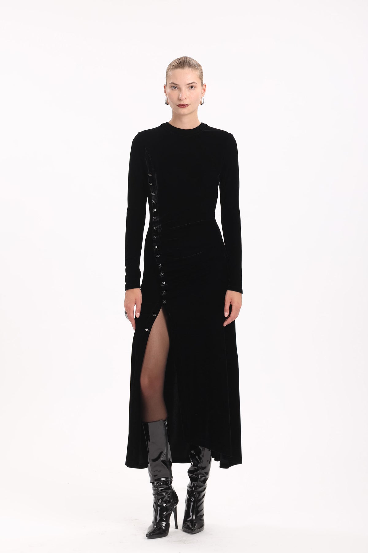 Velvet Button Maxi - MYT Wearables Fall–Winter 2027