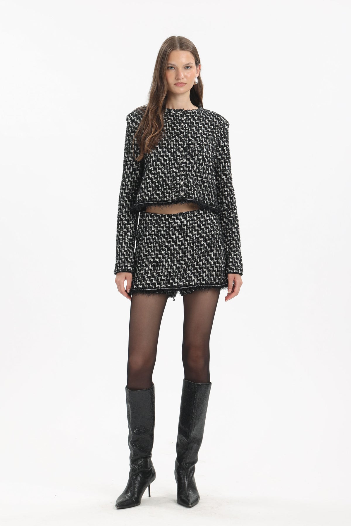 Tweed Mini Skort - MYT Wearables Fall–Winter 2027
