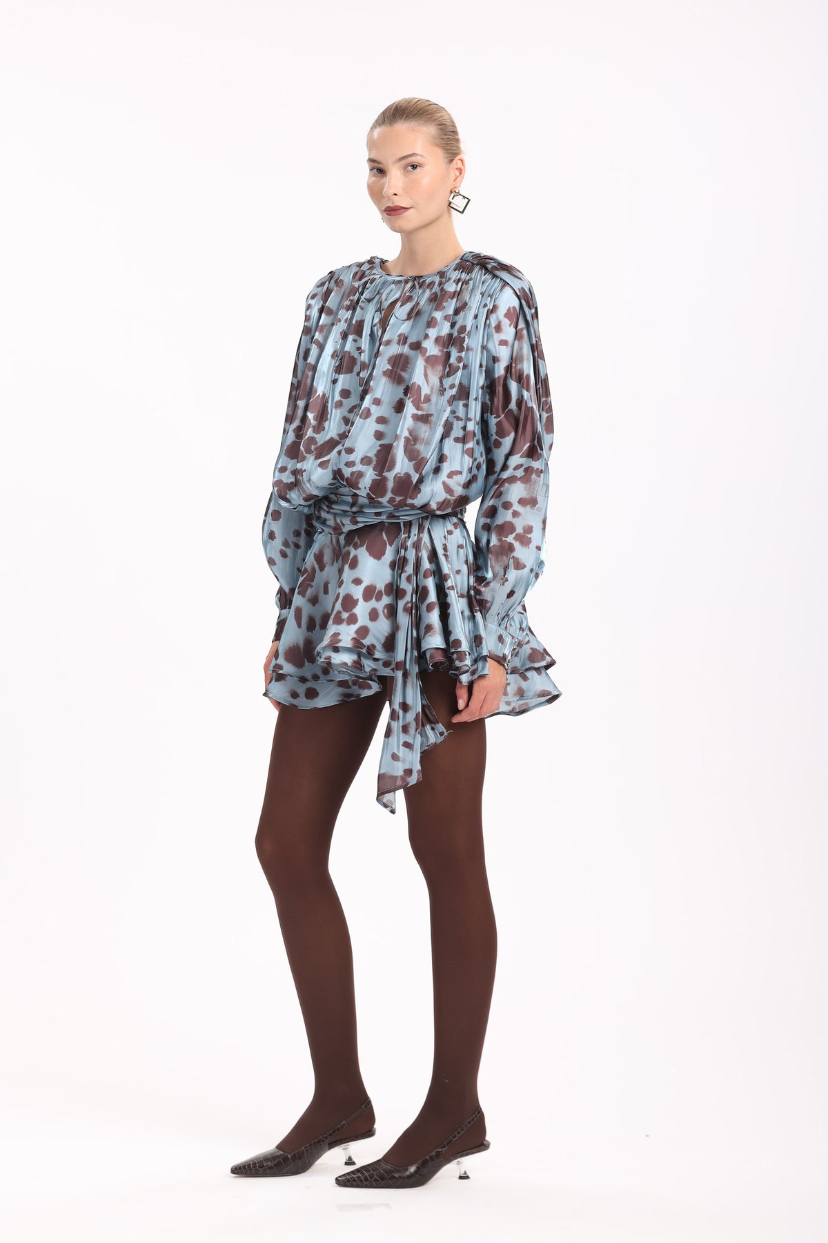 Floral Balloon-Sleeve Mini - MYT Wearables Fall–Winter 2027