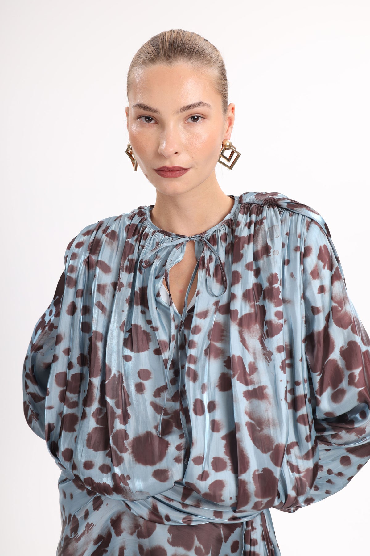 Floral Balloon-Sleeve Mini - MYT Wearables Fall–Winter 2027
