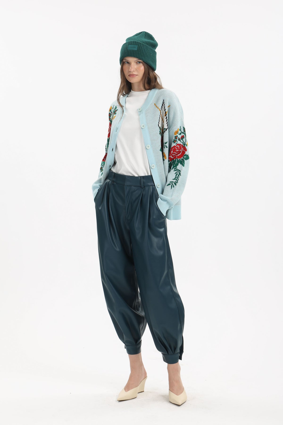 Rose Intarsia Cardigan - MYT Wearables Fall–Winter 2027