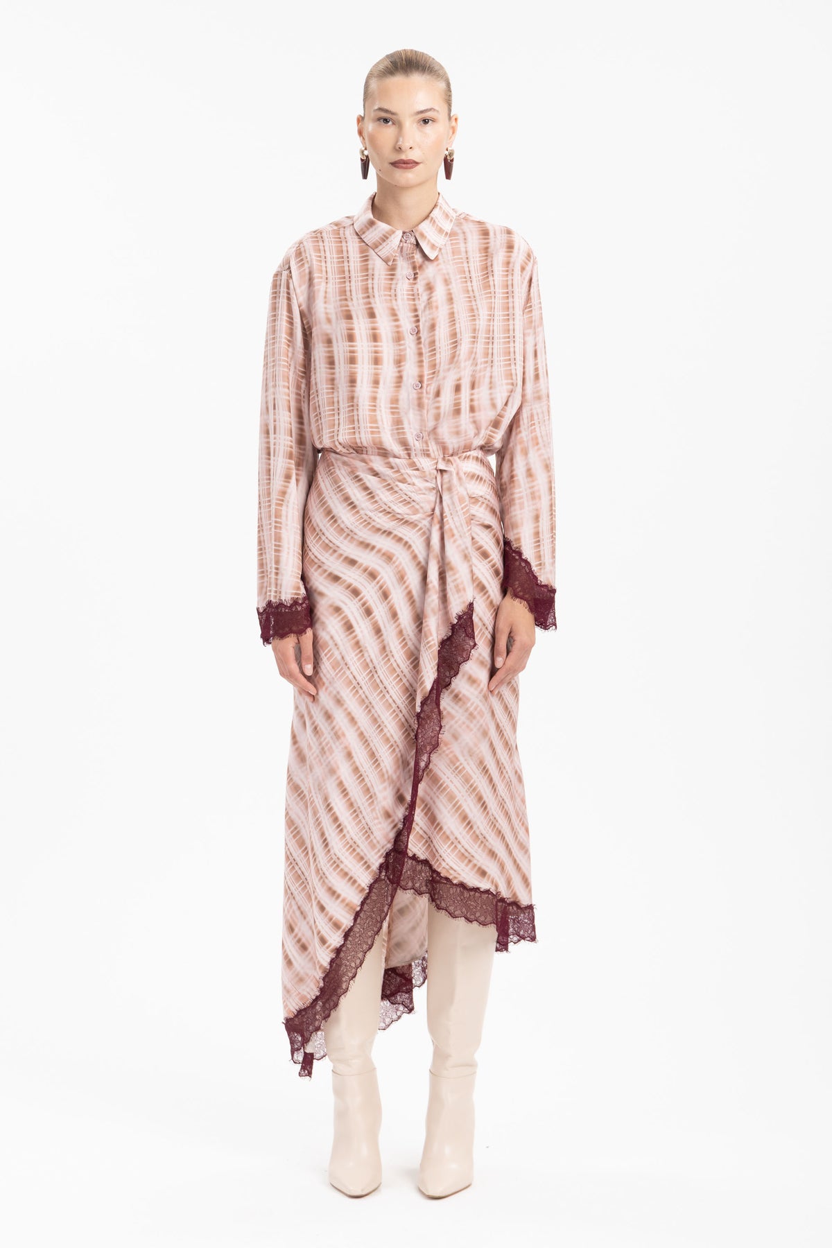 Striped Satin Shirt - MYT Wearables Fall–Winter 2027