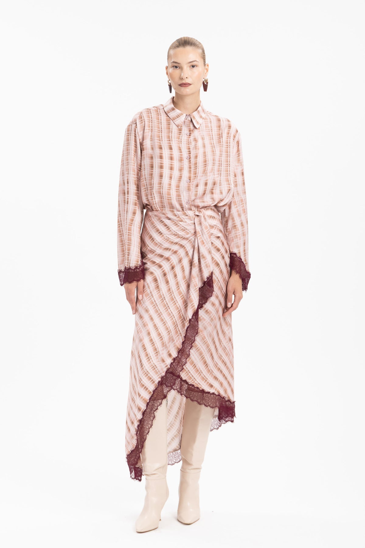 Striped Satin Shirt - MYT Wearables Fall–Winter 2027