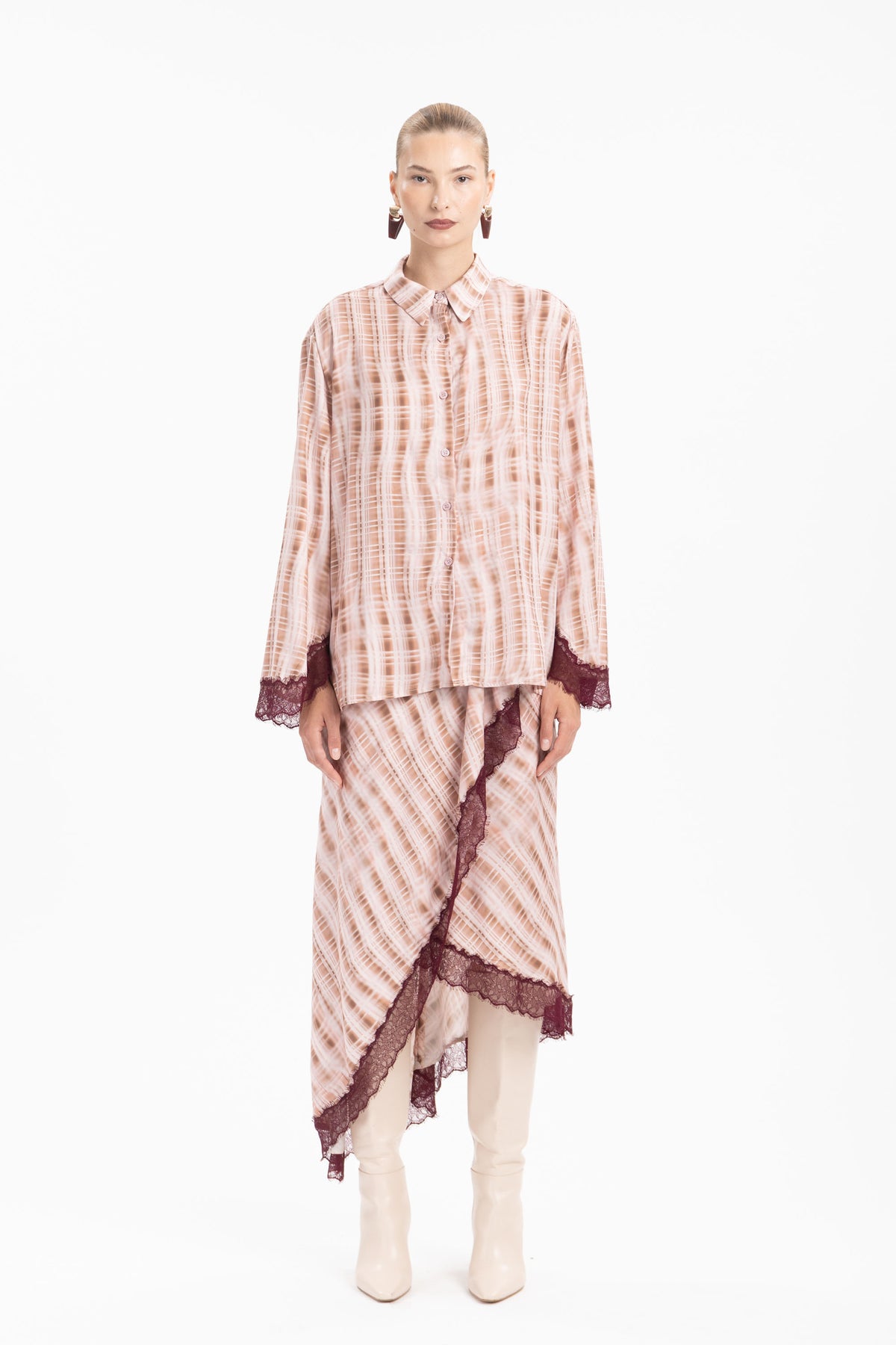 Striped Satin Shirt - MYT Wearables Fall–Winter 2027