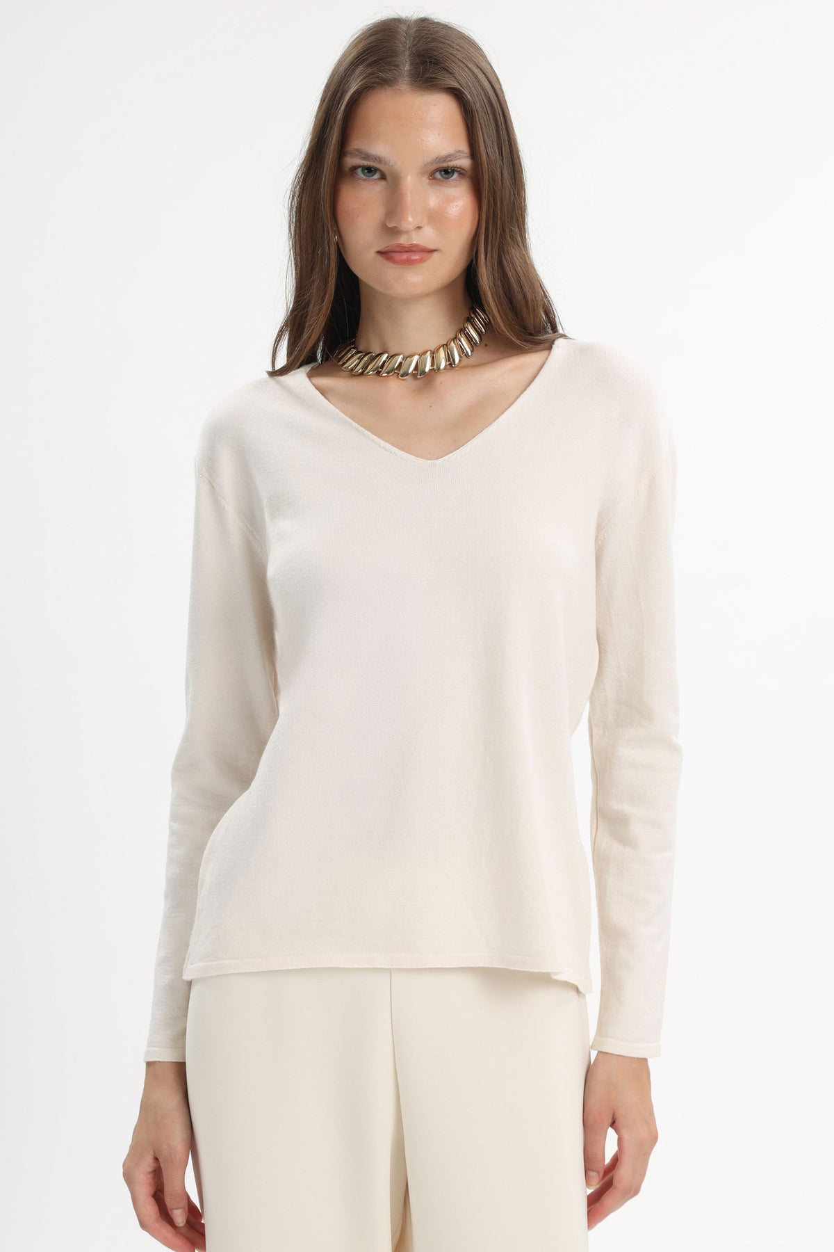 V-Neck Knit Top - MYT Wearables Fall–Winter 2027