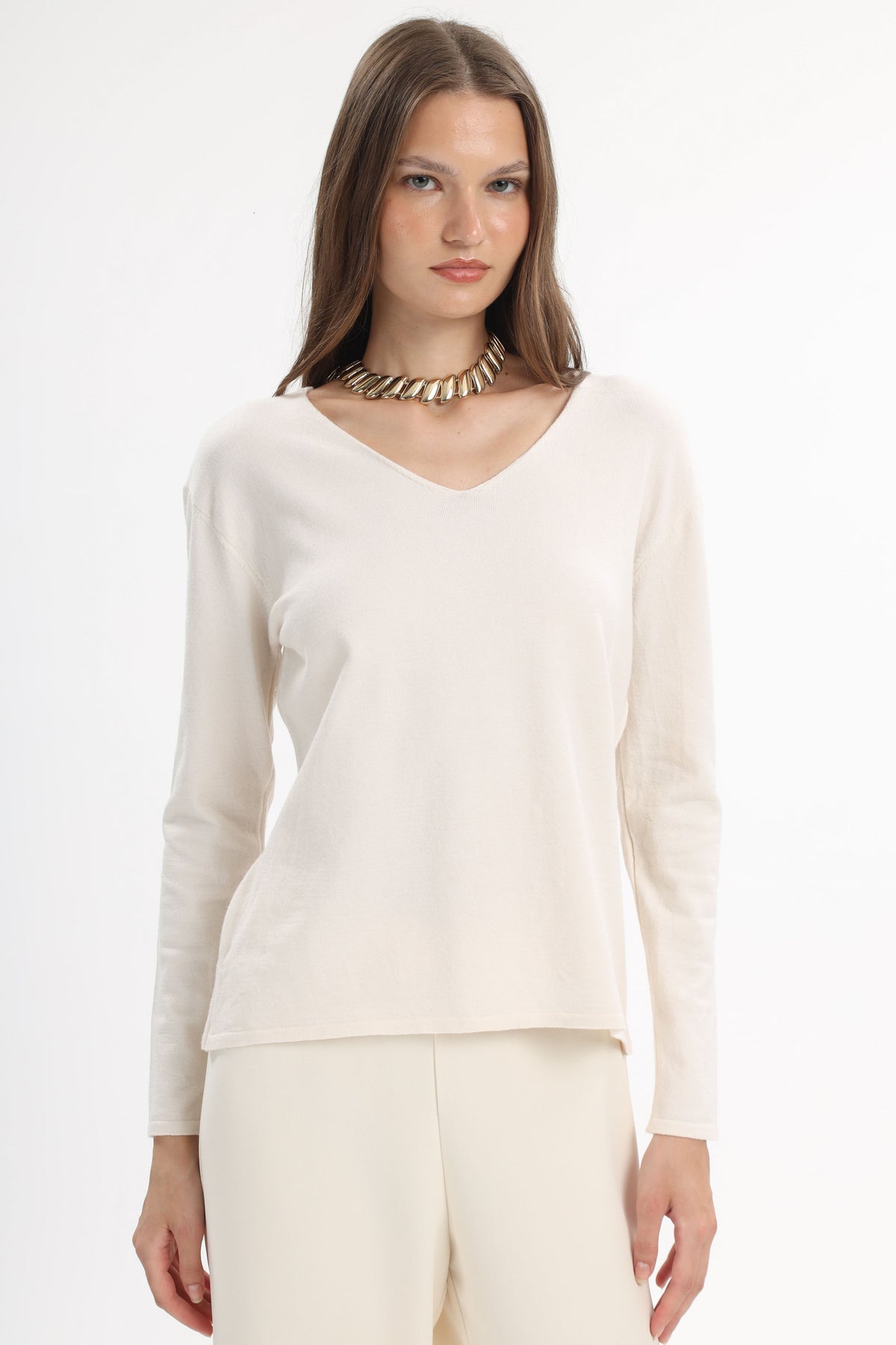 V-Neck Knit Top - MYT Wearables Fall–Winter 2027