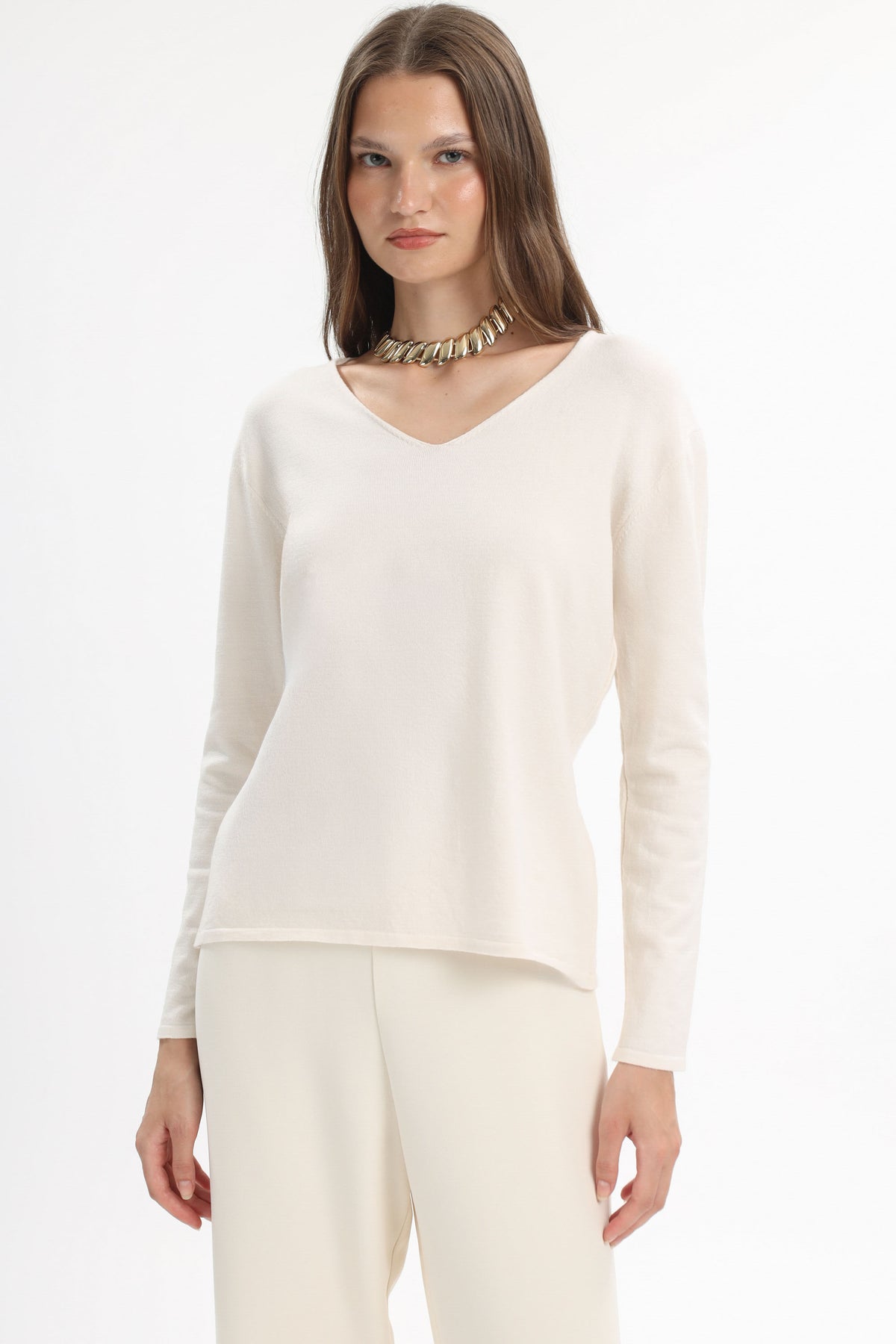 V-Neck Knit Top - MYT Wearables Fall–Winter 2027