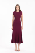 Fluted Cap-Sleeve Dress - MYT Wearables Fall–Winter 2027