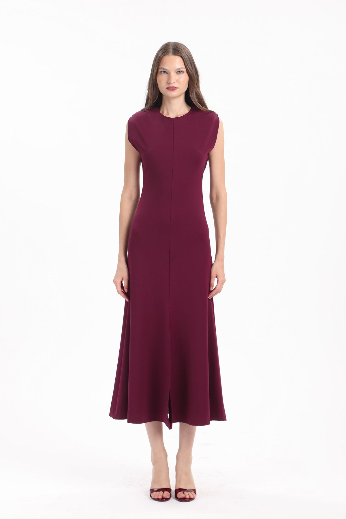 Fluted Cap-Sleeve Dress - MYT Wearables Fall–Winter 2027