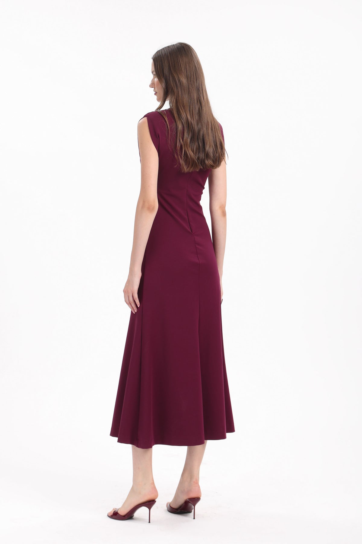 Fluted Cap-Sleeve Dress - MYT Wearables Fall–Winter 2027