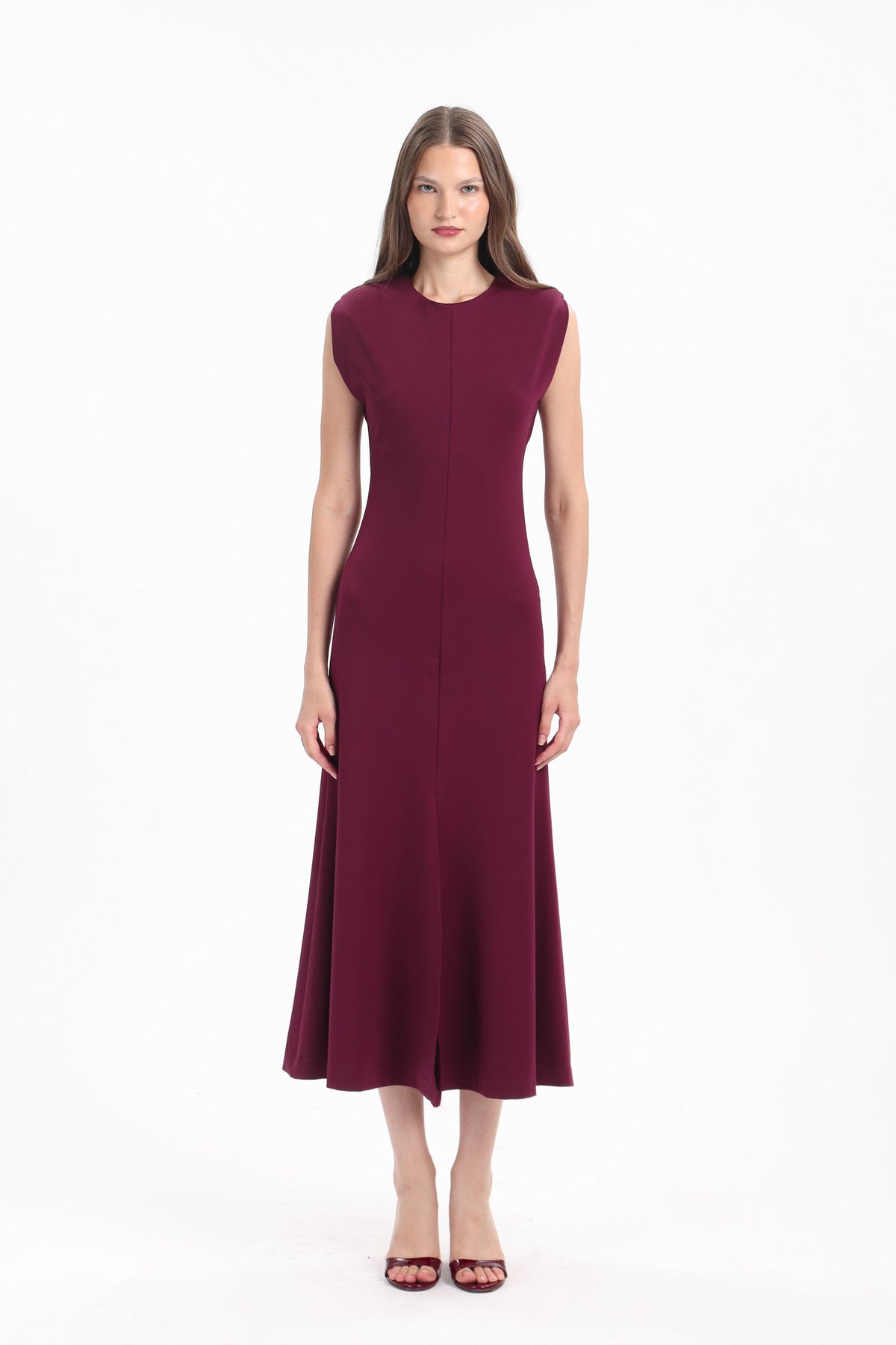 Fluted Cap-Sleeve Dress - MYT Wearables Fall–Winter 2027