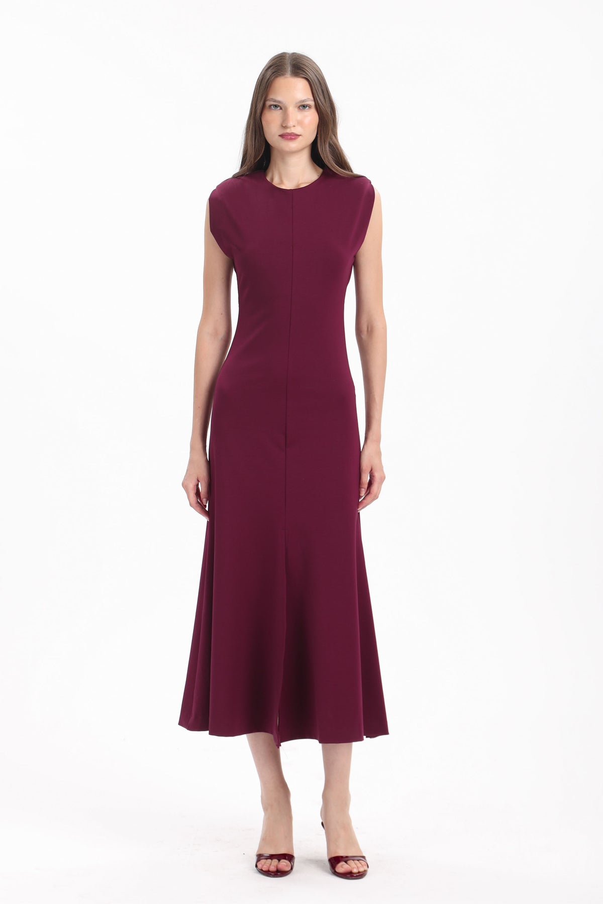 Fluted Cap-Sleeve Dress - MYT Wearables Fall–Winter 2027