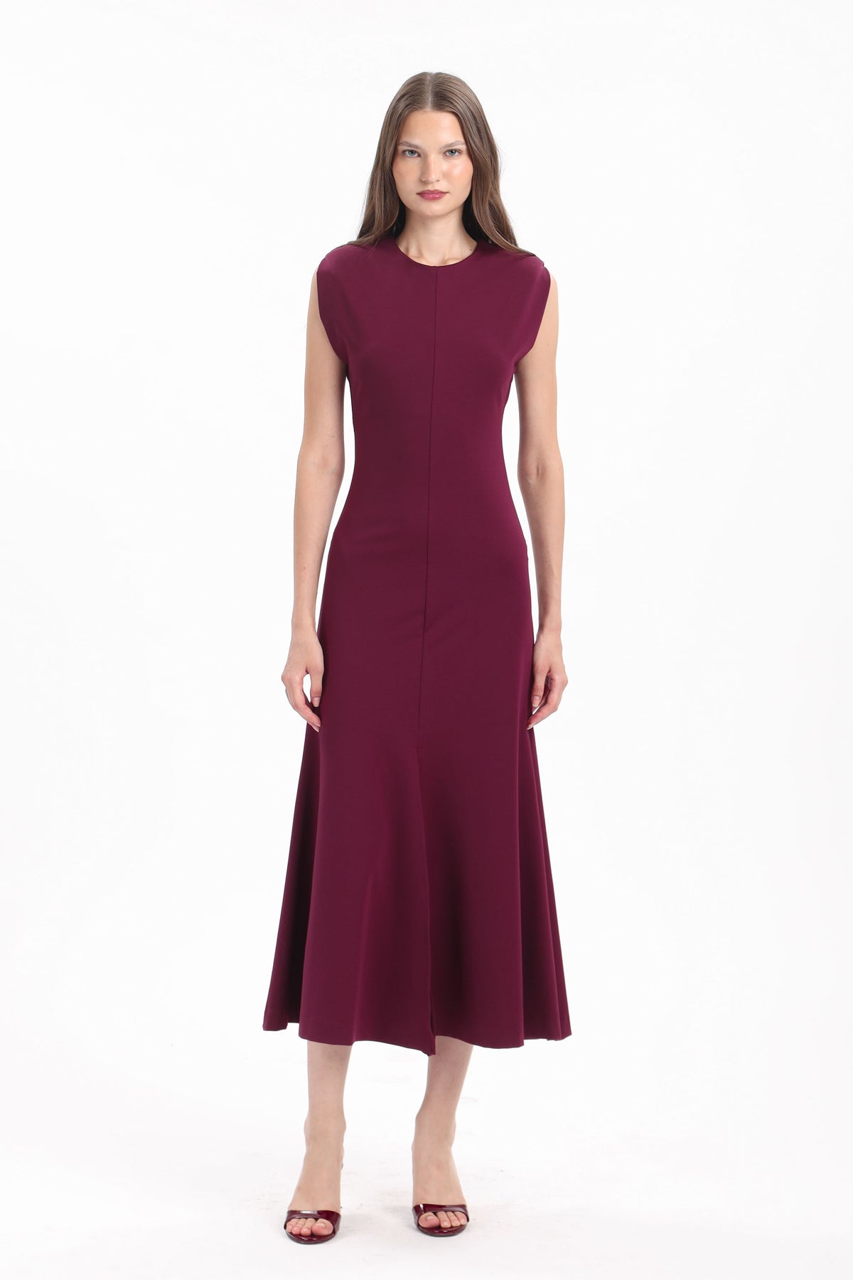 Fluted Cap-Sleeve Dress - MYT Wearables Fall–Winter 2027