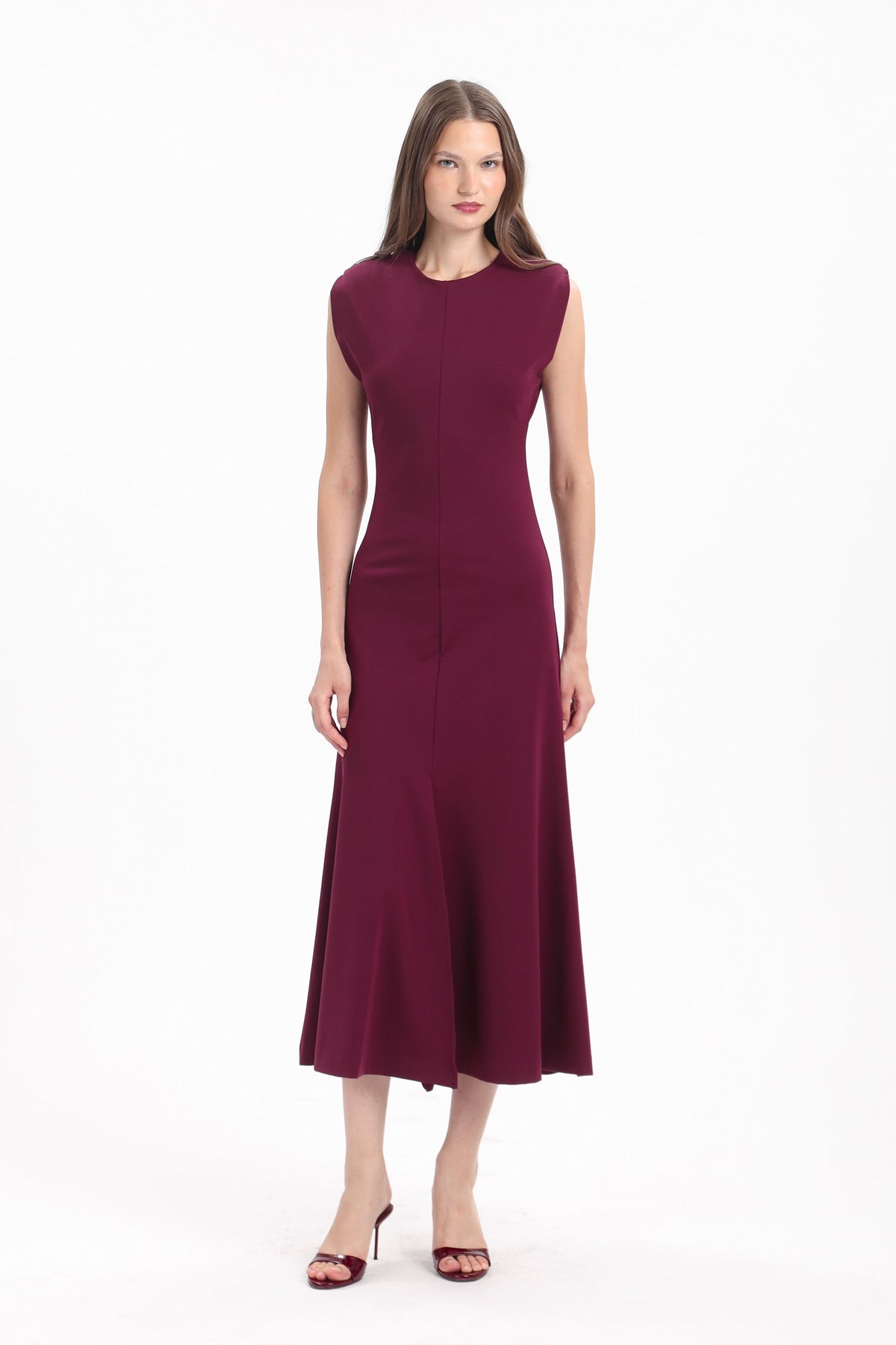 Fluted Cap-Sleeve Dress - MYT Wearables Fall–Winter 2027