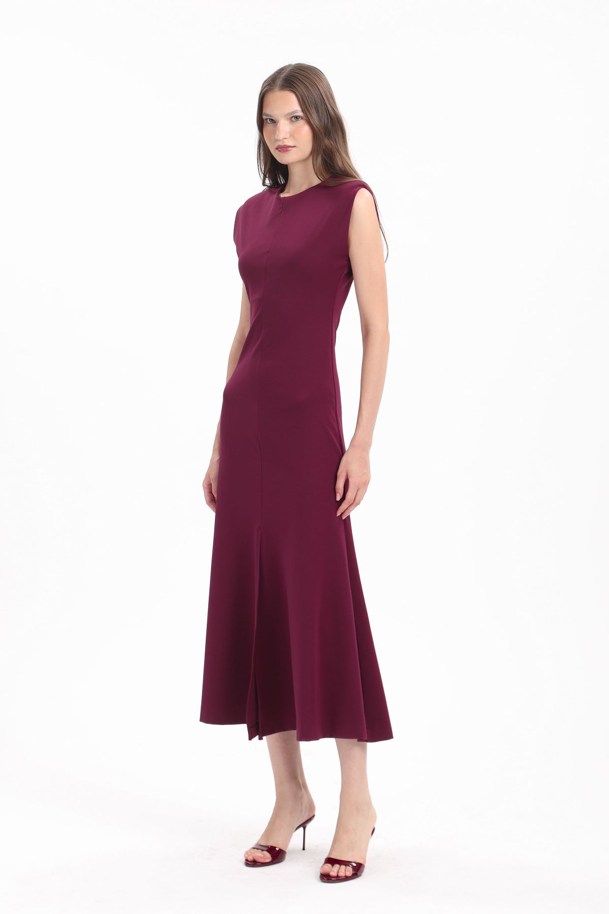 Fluted Cap-Sleeve Dress - MYT Wearables Fall–Winter 2027