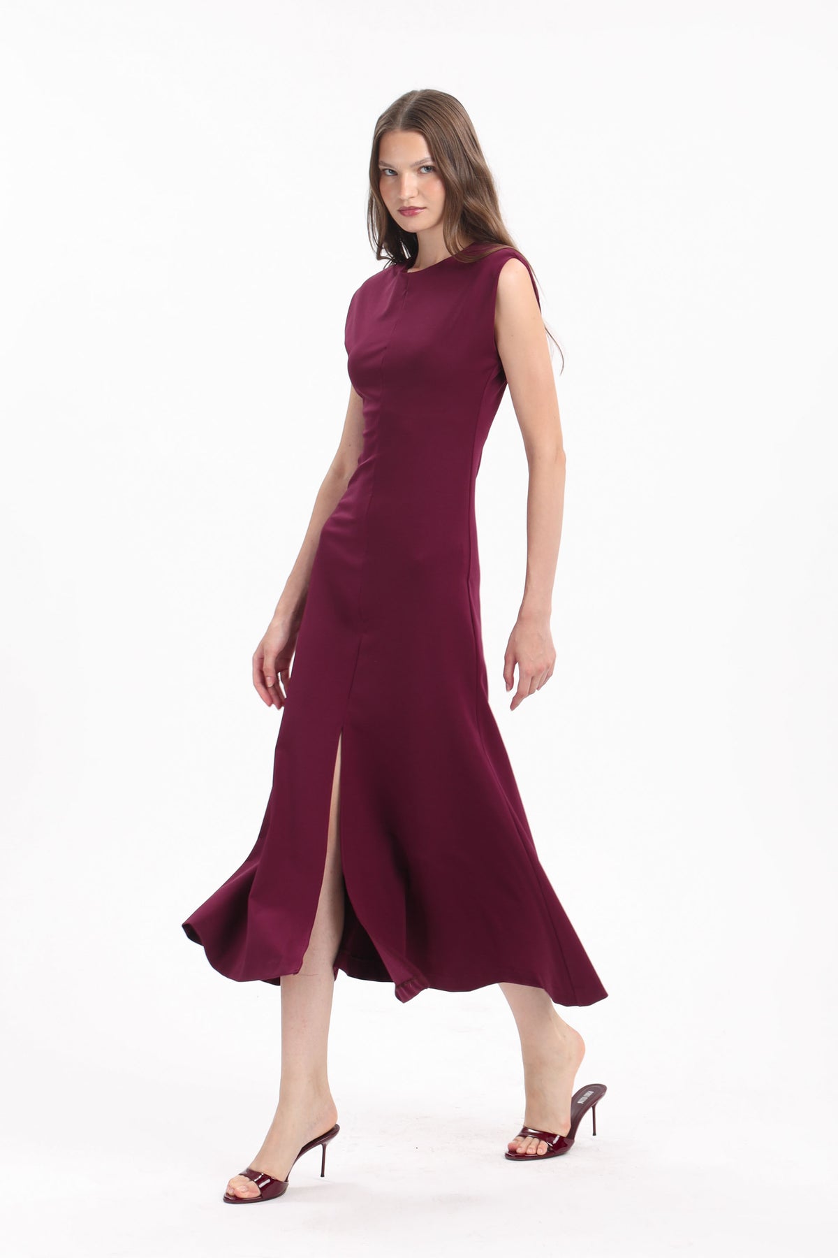 Fluted Cap-Sleeve Dress - MYT Wearables Fall–Winter 2027