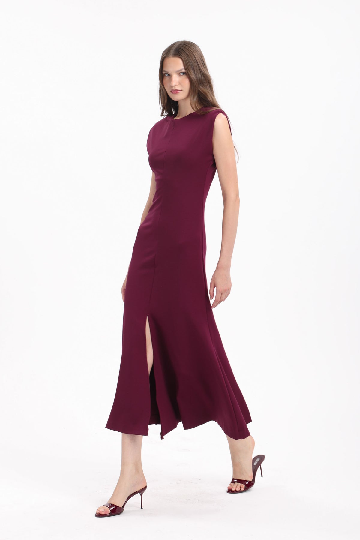 Fluted Cap-Sleeve Dress - MYT Wearables Fall–Winter 2027