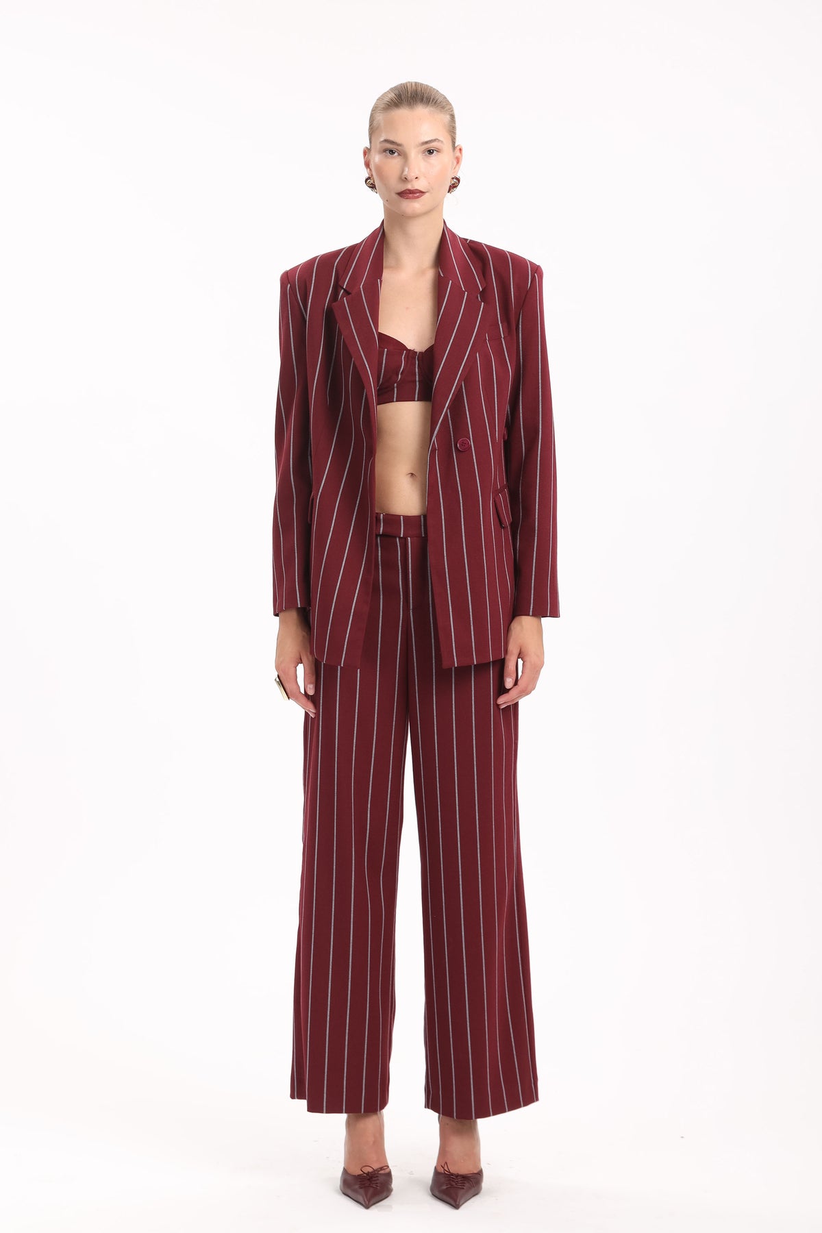 Pinstripe Bralette Top - MYT Wearables Fall–Winter 2027