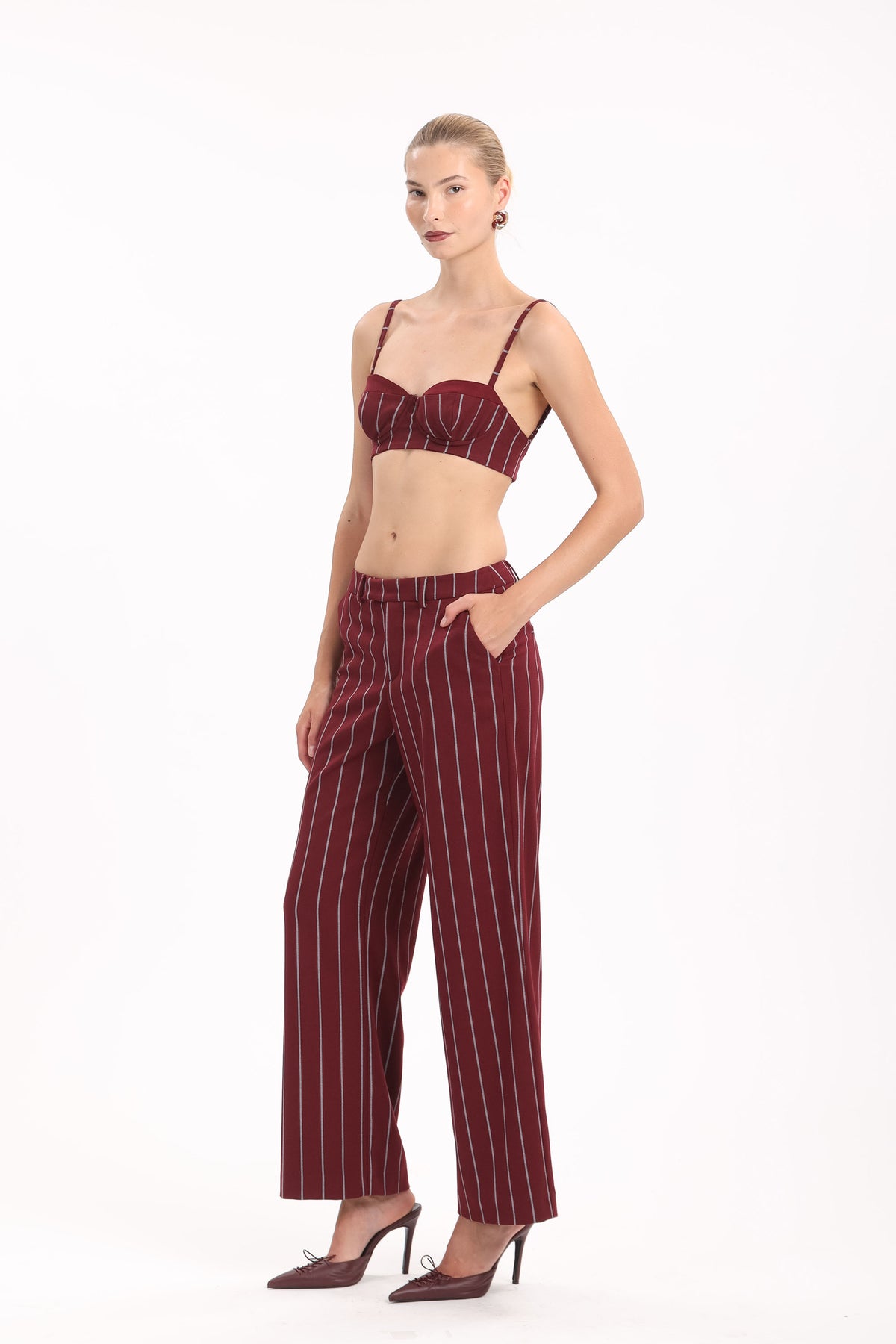 Pinstripe Bralette Top - MYT Wearables Fall–Winter 2027
