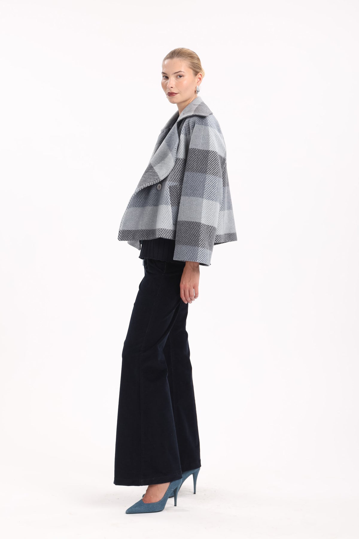Pinstripe Flared Pants - MYT Wearables Fall–Winter 2027
