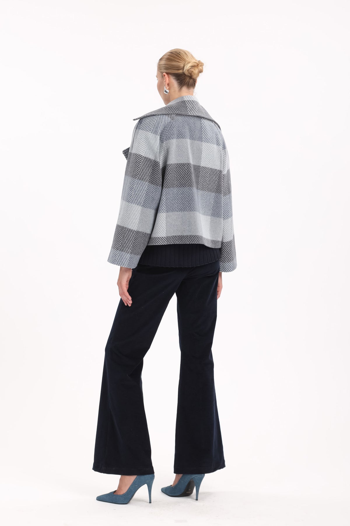 Pinstripe Flared Pants - MYT Wearables Fall–Winter 2027