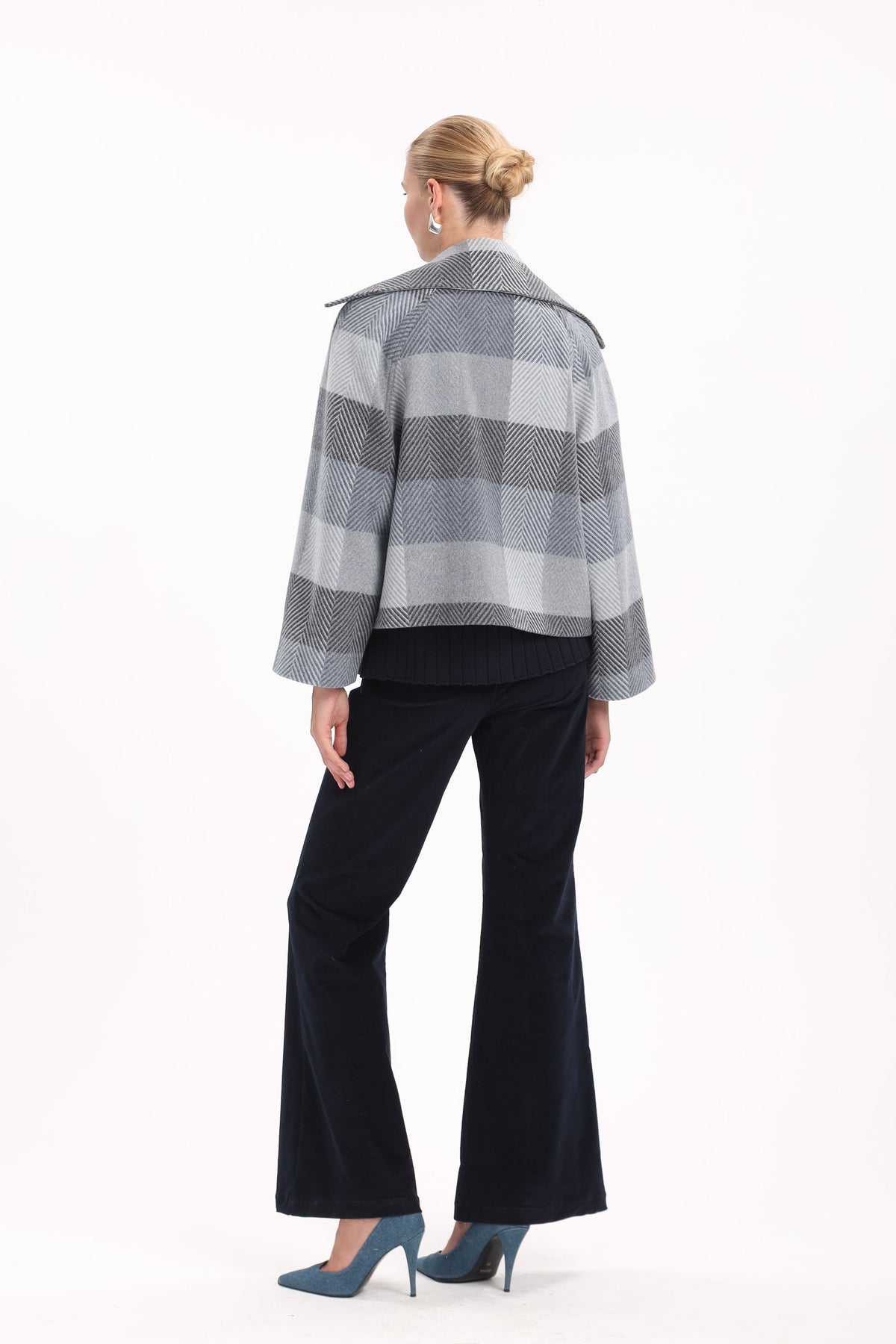 Pinstripe Flared Pants - MYT Wearables Fall–Winter 2027