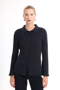 Pinstripe Knit Cardigan - MYT Wearables Fall–Winter 2027