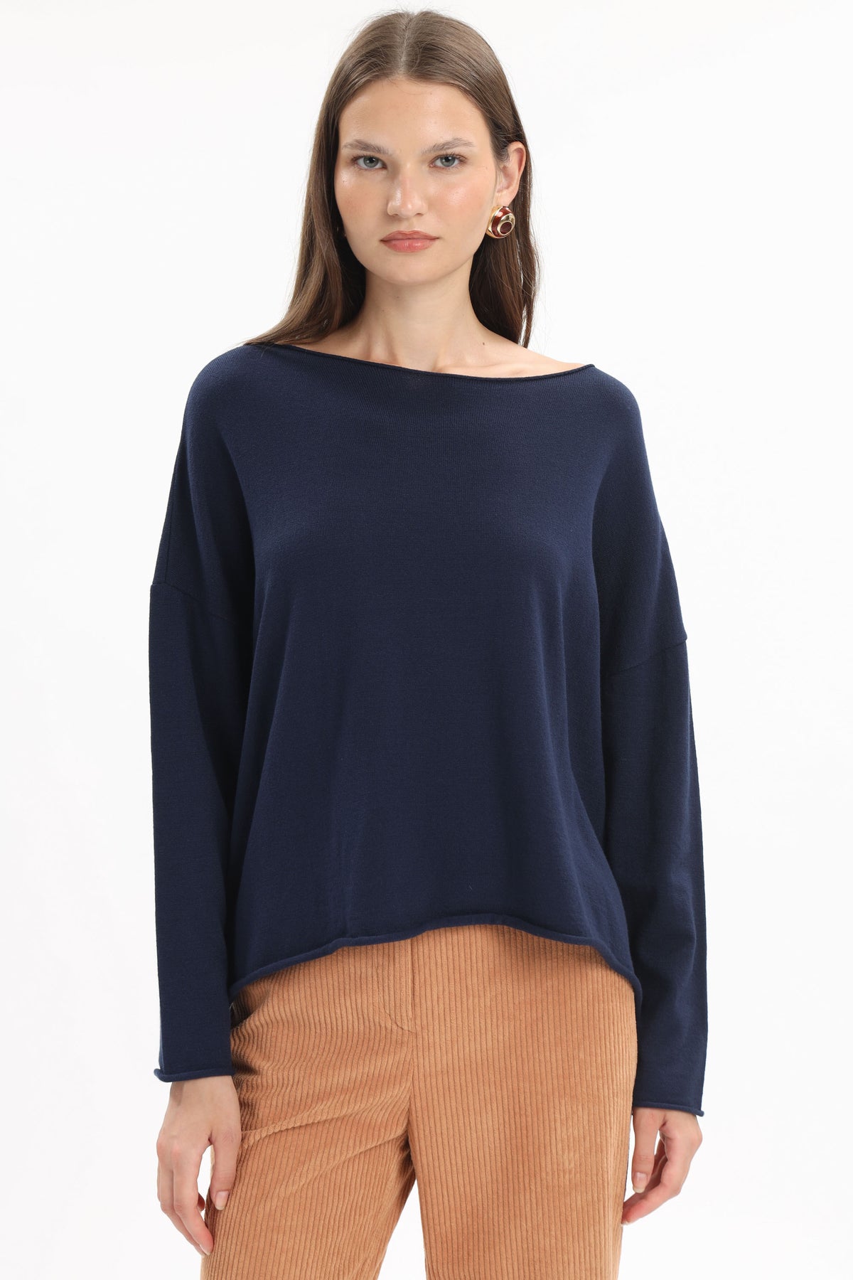 Boat-Neck Knit Sweater - MYT Wearables Fall–Winter 2027