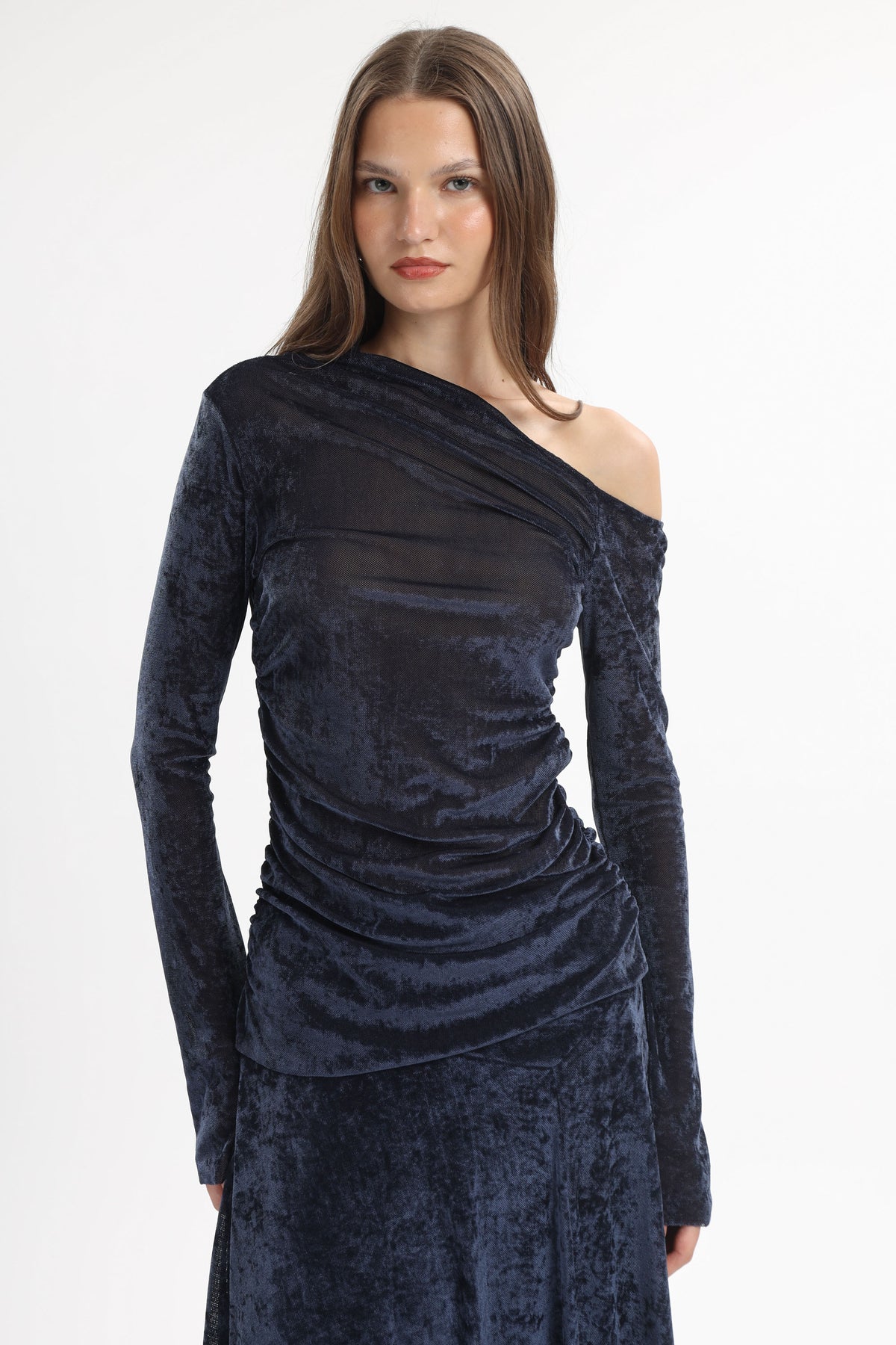 Velvet Asymmetric Skirt - MYT Wearables Fall–Winter 2027