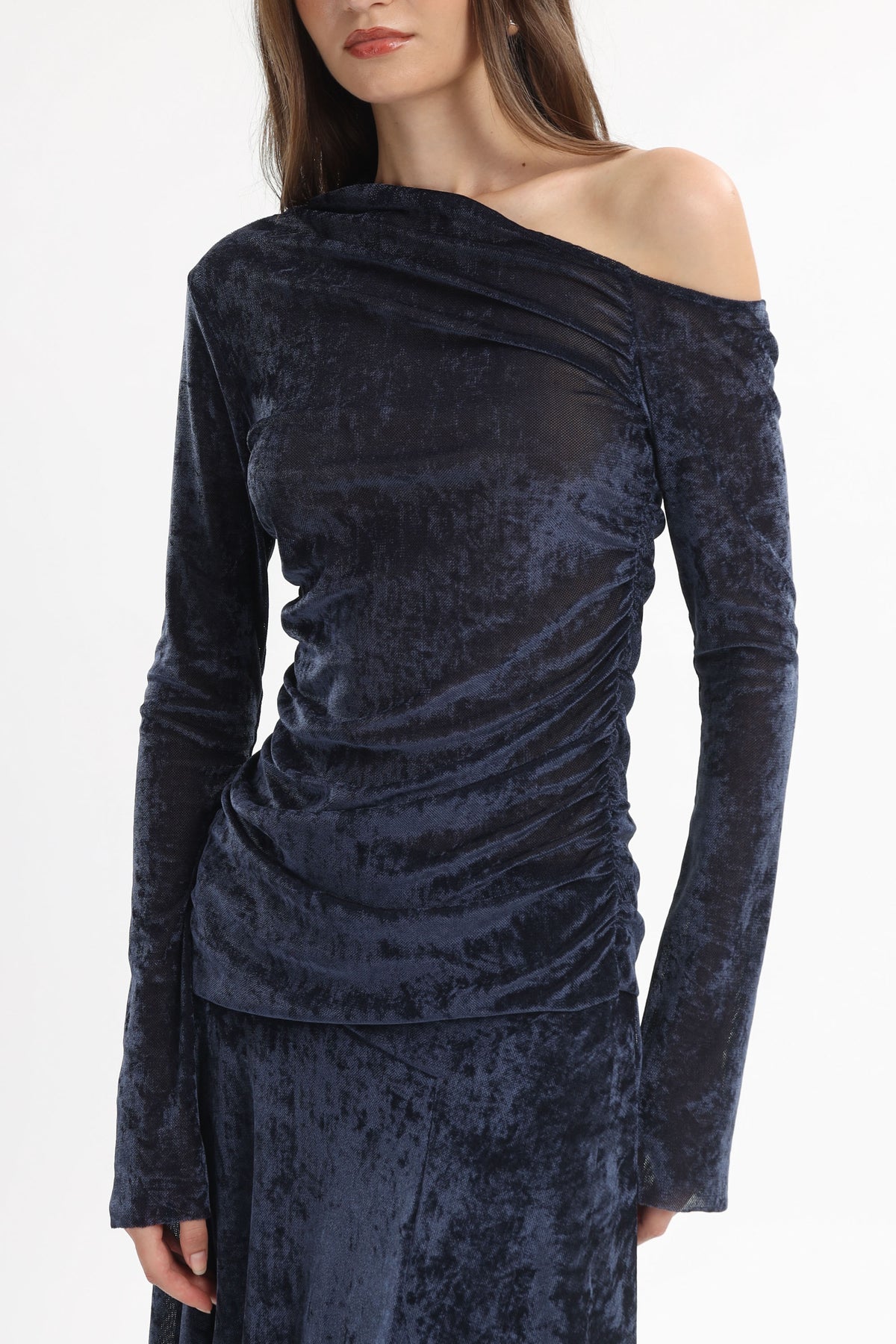 Velvet Asymmetric Skirt - MYT Wearables Fall–Winter 2027