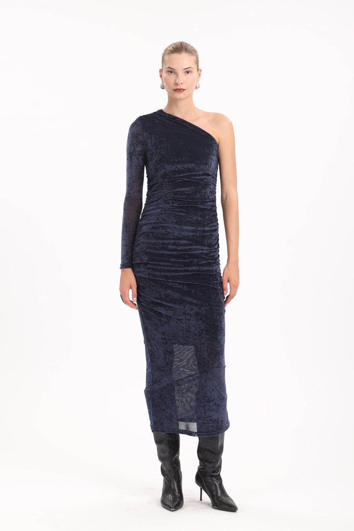 Velvet One-Shoulder Maxi - MYT Wearables Fall–Winter 2027