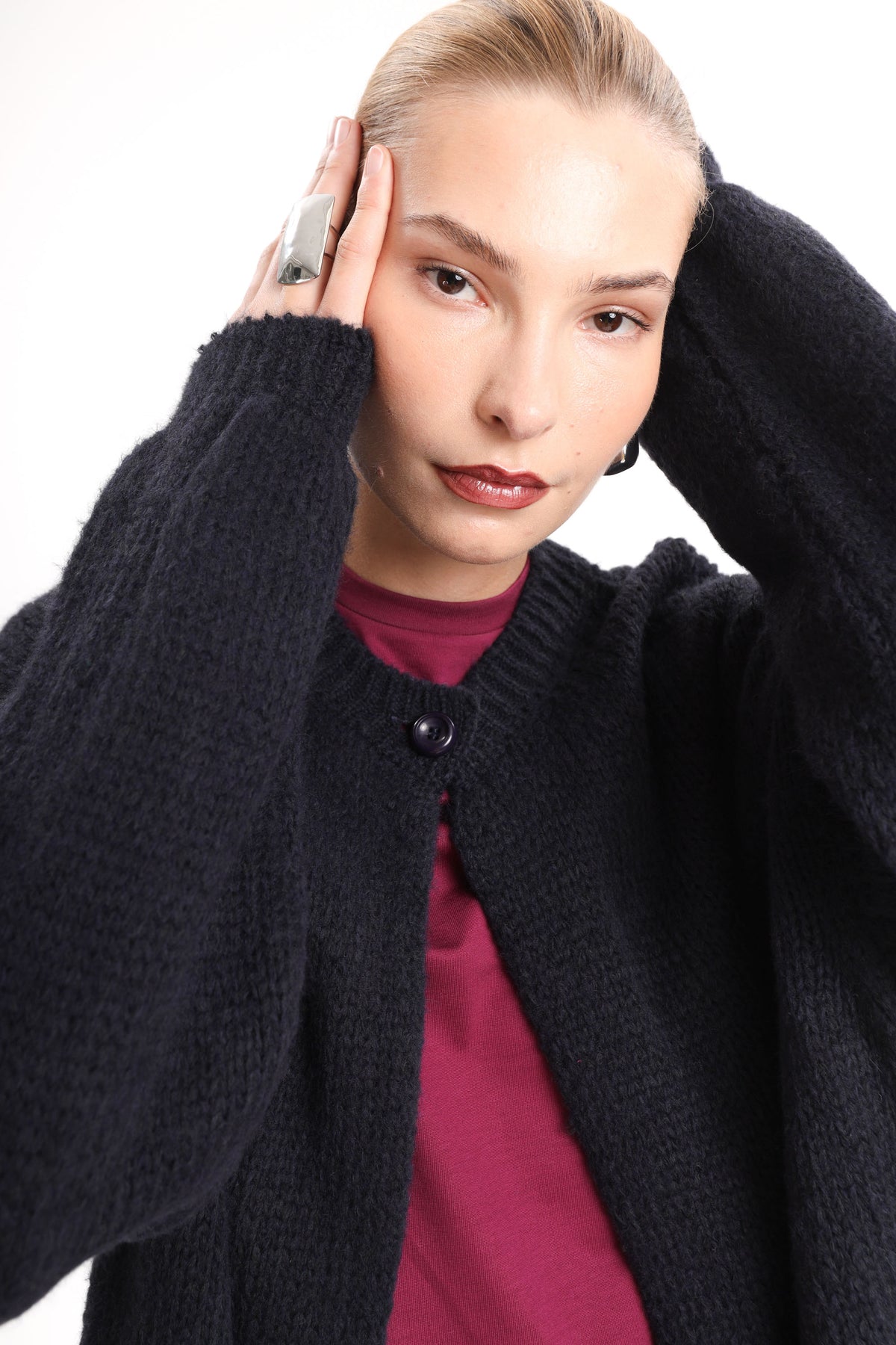 Oversized Knit Cardigan - MYT Wearables Fall–Winter 2027