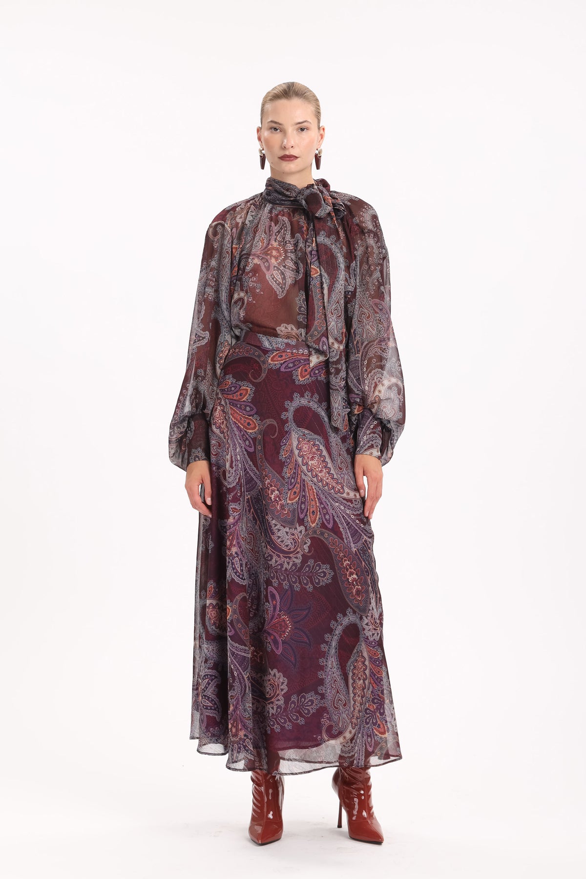 Paisley Sheer Shirt - MYT Wearables Fall–Winter 2027