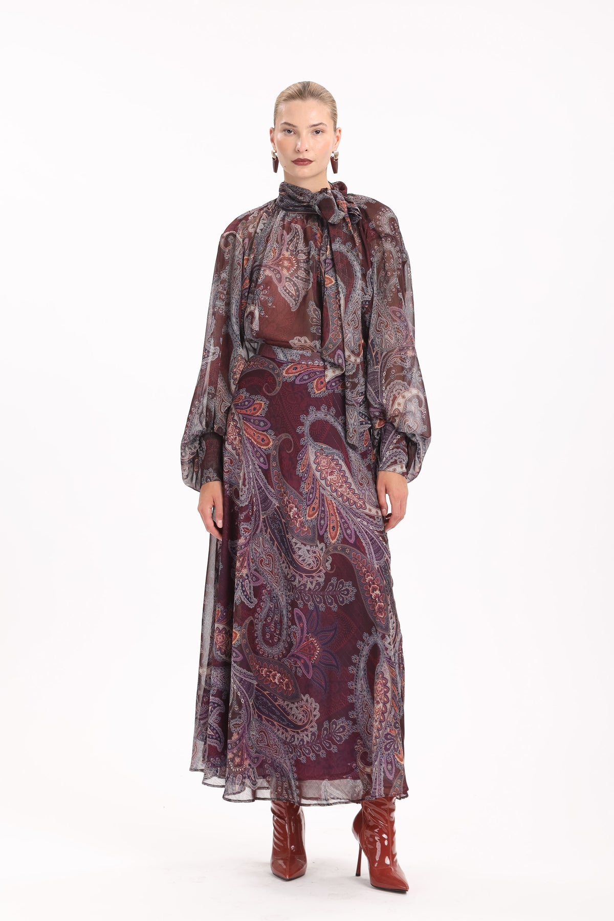 Paisley Sheer Shirt - MYT Wearables Fall–Winter 2027