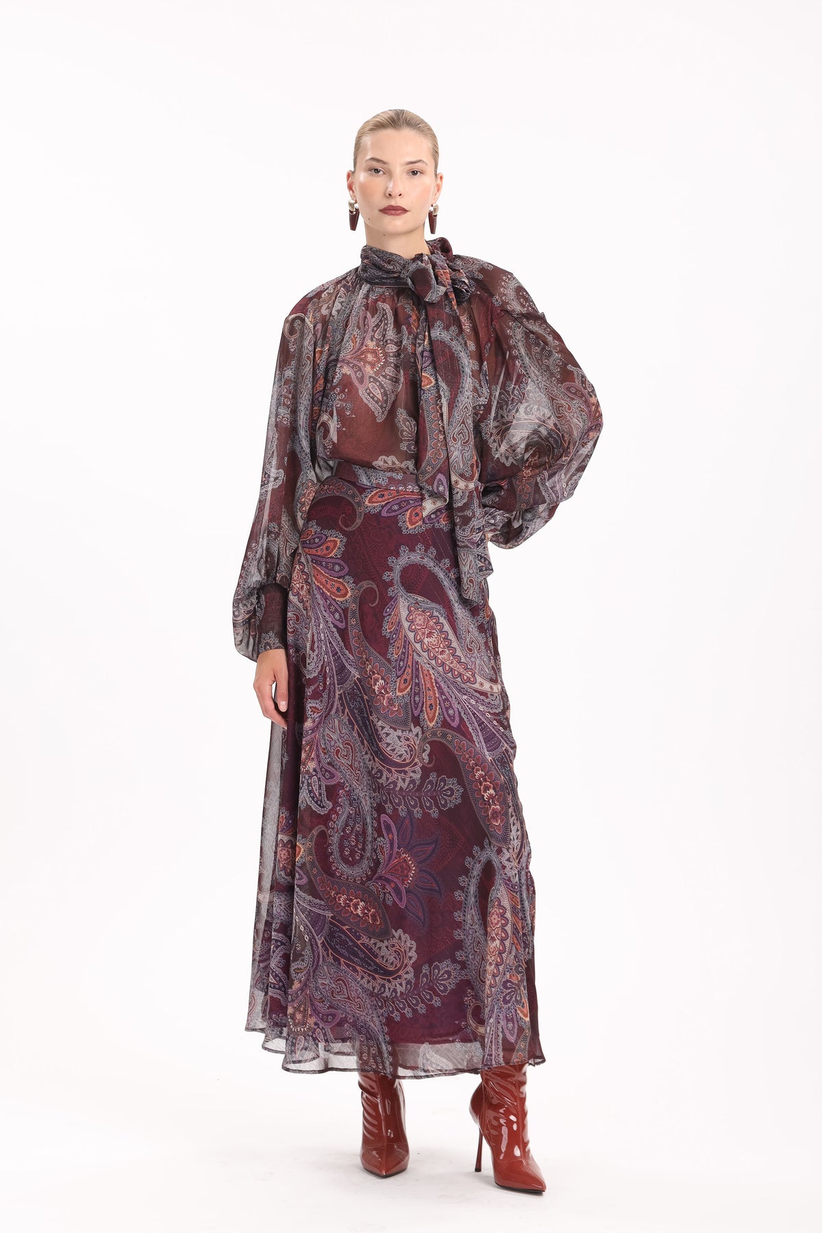Paisley Sheer Shirt - MYT Wearables Fall–Winter 2027
