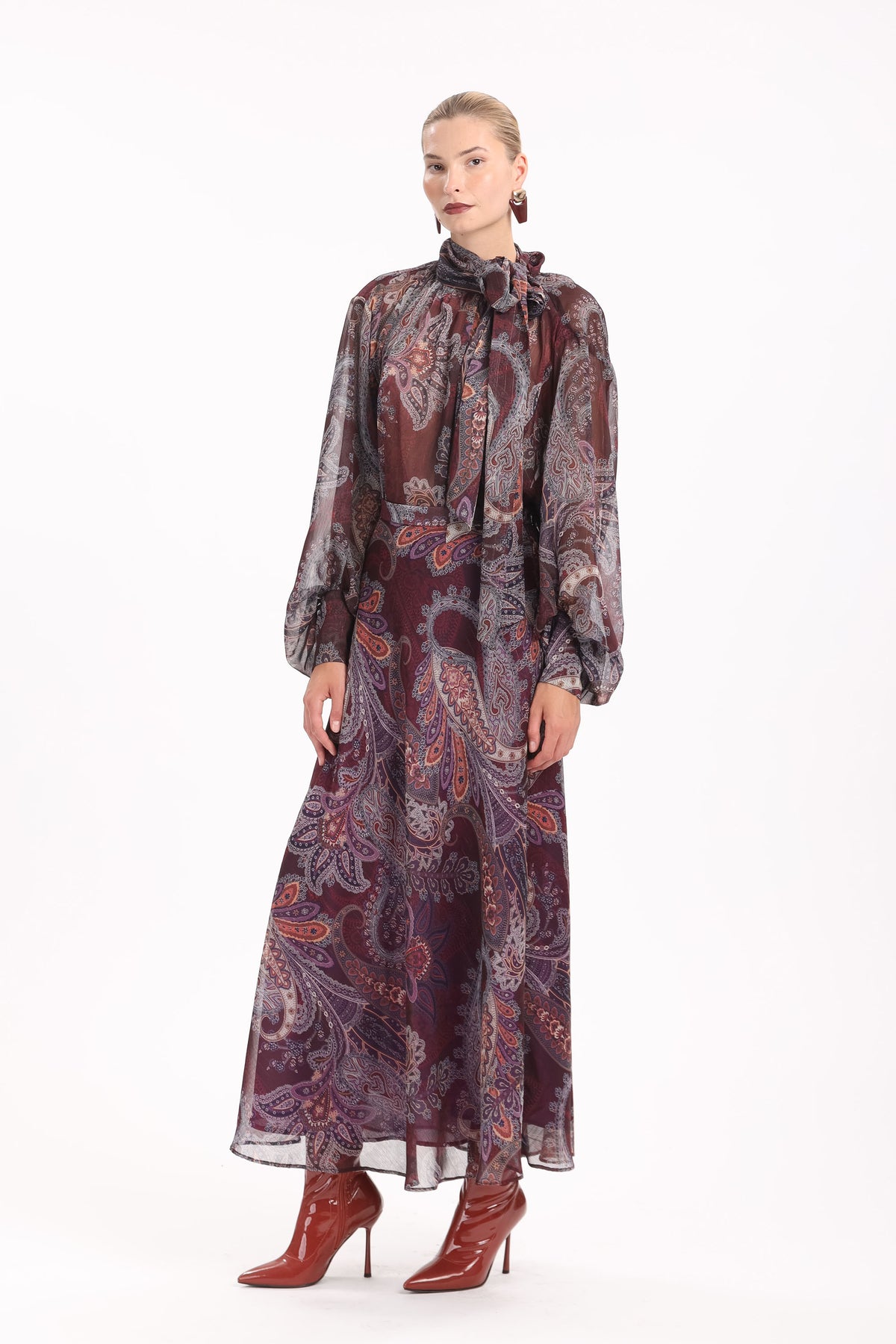Paisley Sheer Shirt - MYT Wearables Fall–Winter 2027