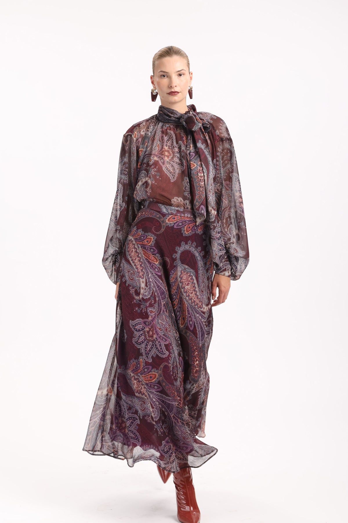 Paisley Sheer Shirt - MYT Wearables Fall–Winter 2027