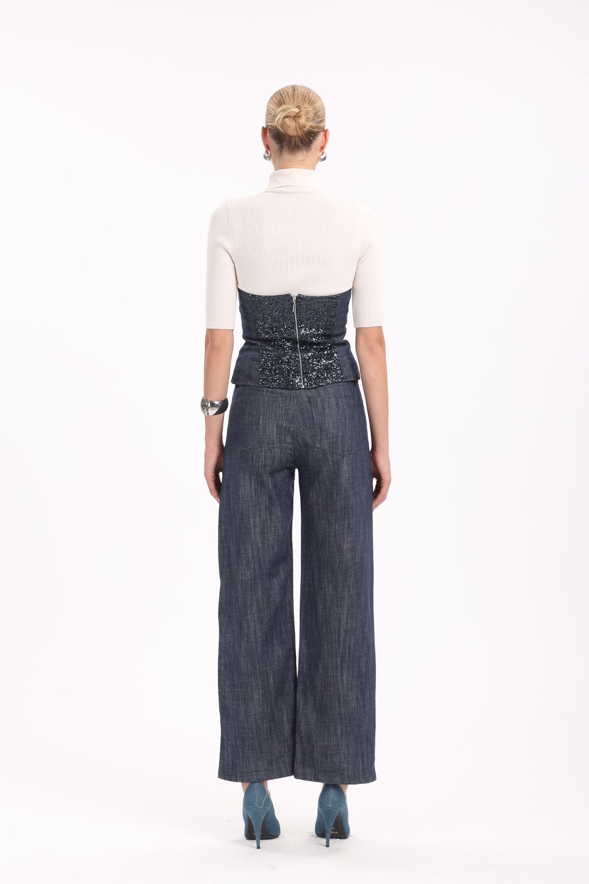 Sequin Denim Pants - MYT Wearables Fall–Winter 2027